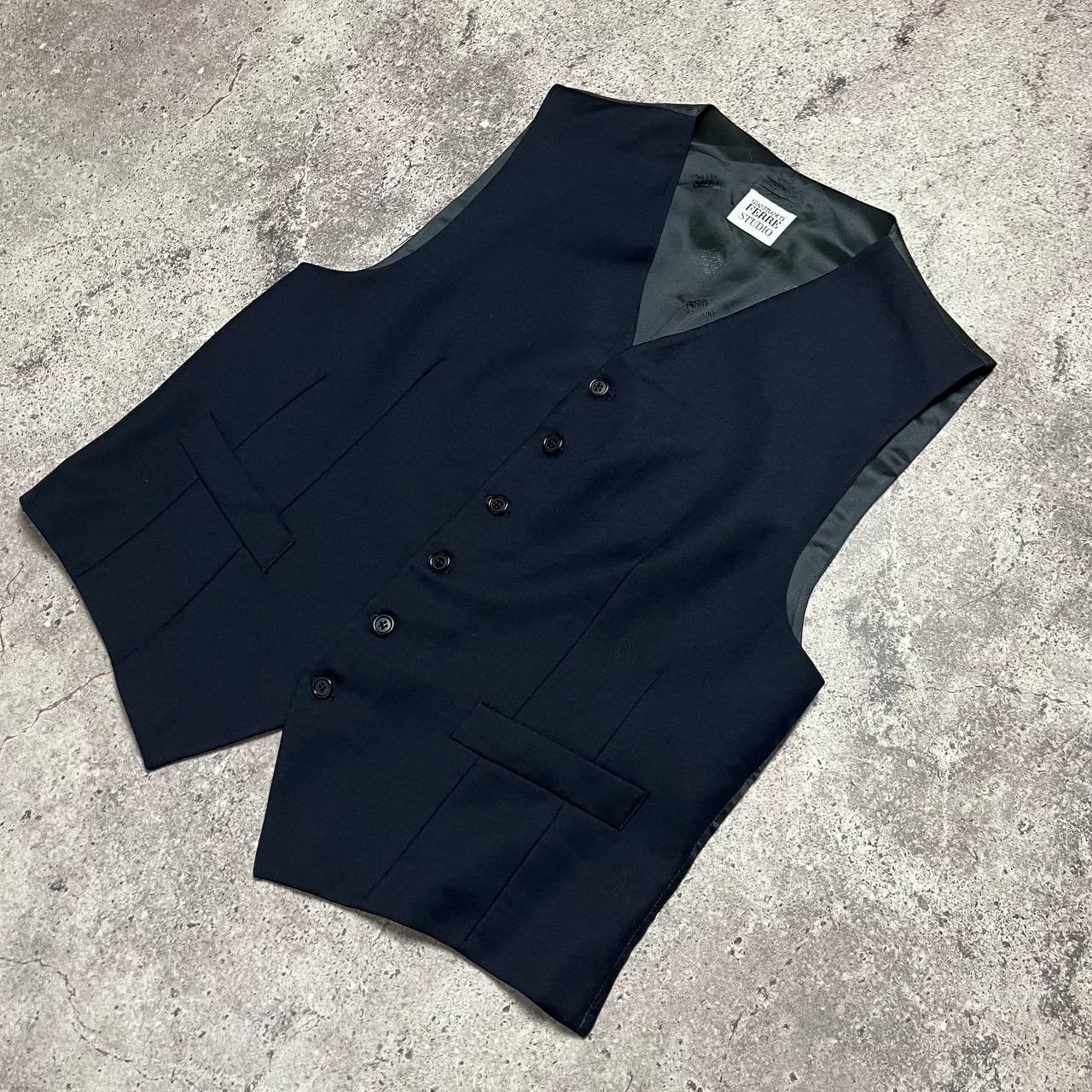 Gianfranco Ferre Gianfranko Ferre Classic Navy Blue Vest Gilet Size 44 USA Size US S / EU 44-46 / 1 - 4 Thumbnail