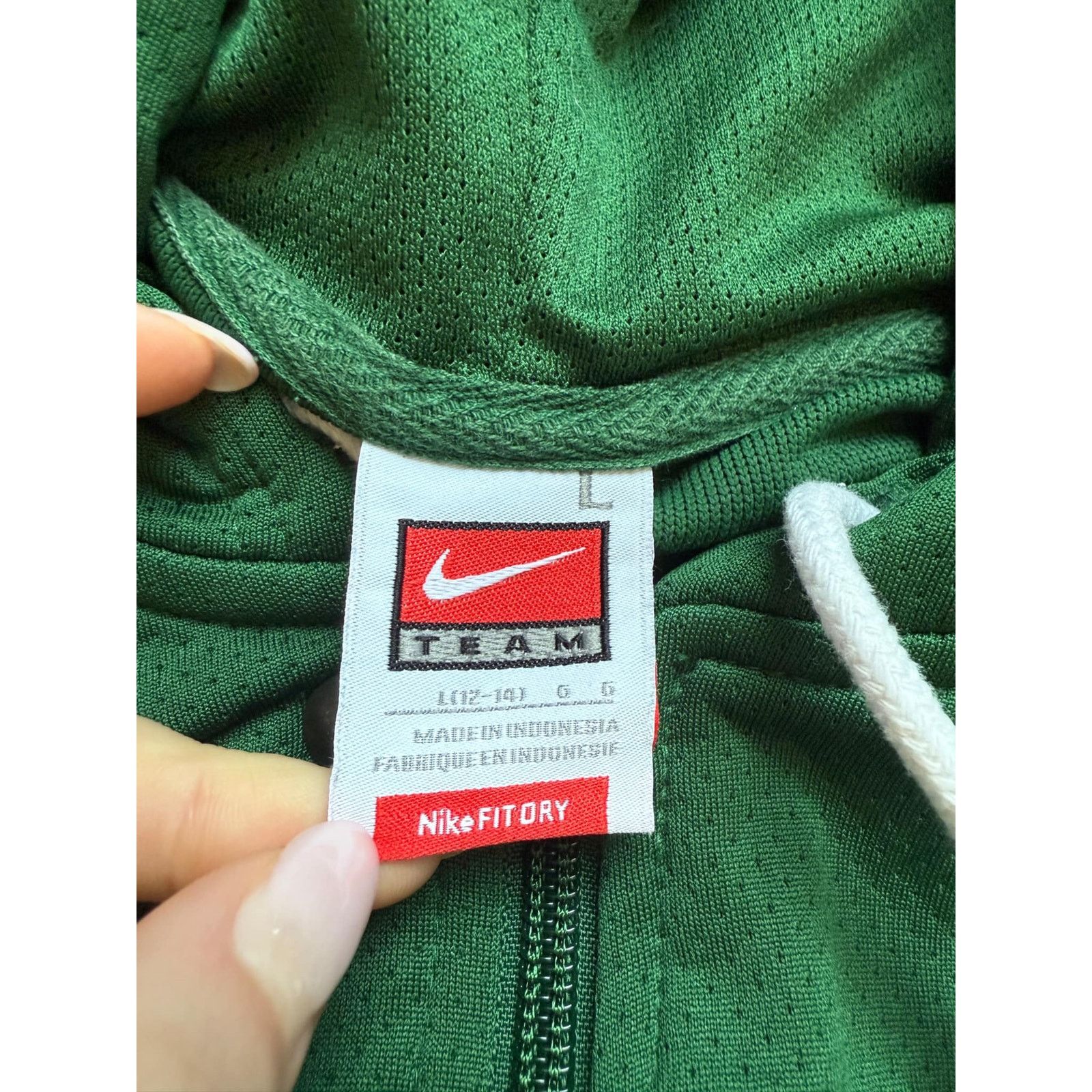 Nike Nike Team Fit Dry Long Sleeve Full Zip Hoodie Jacket Green Size L / US 10 / IT 46 - 4 Thumbnail