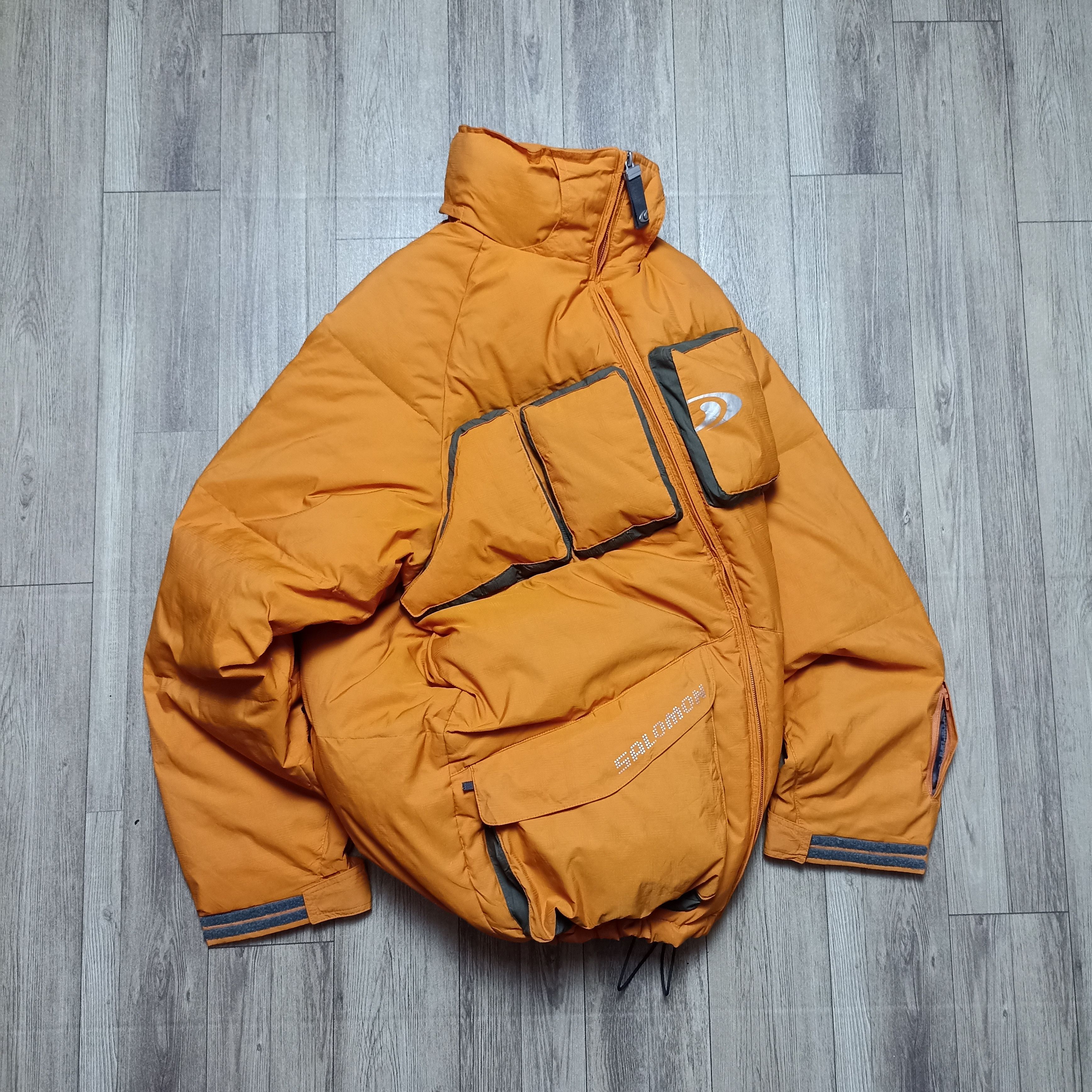 Salomon × Vintage Salomon 1990s 3D Panelled Technical Puffer Down Jacket Size US L / EU 52-54 / 3 - 8 Thumbnail