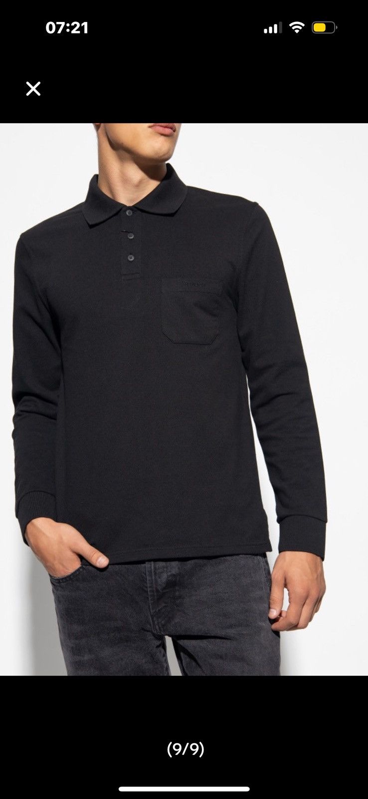 Saint Laurent Paris Saint laurent polo longsleve ( Size US XL / EU 56 / 4 - 9 Thumbnail