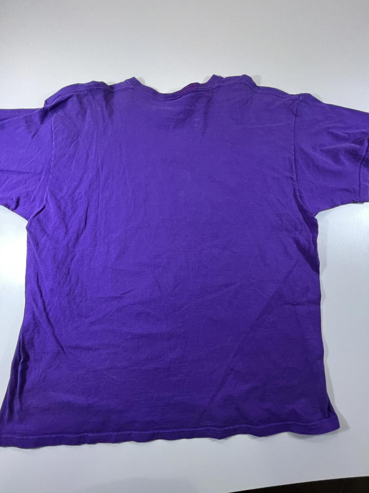 Other Vintage Lucy The Grapes of Laugh Purple Graphic T-Shirt Size XXL / US 16-18 / IT 52-54 - 6 Thumbnail