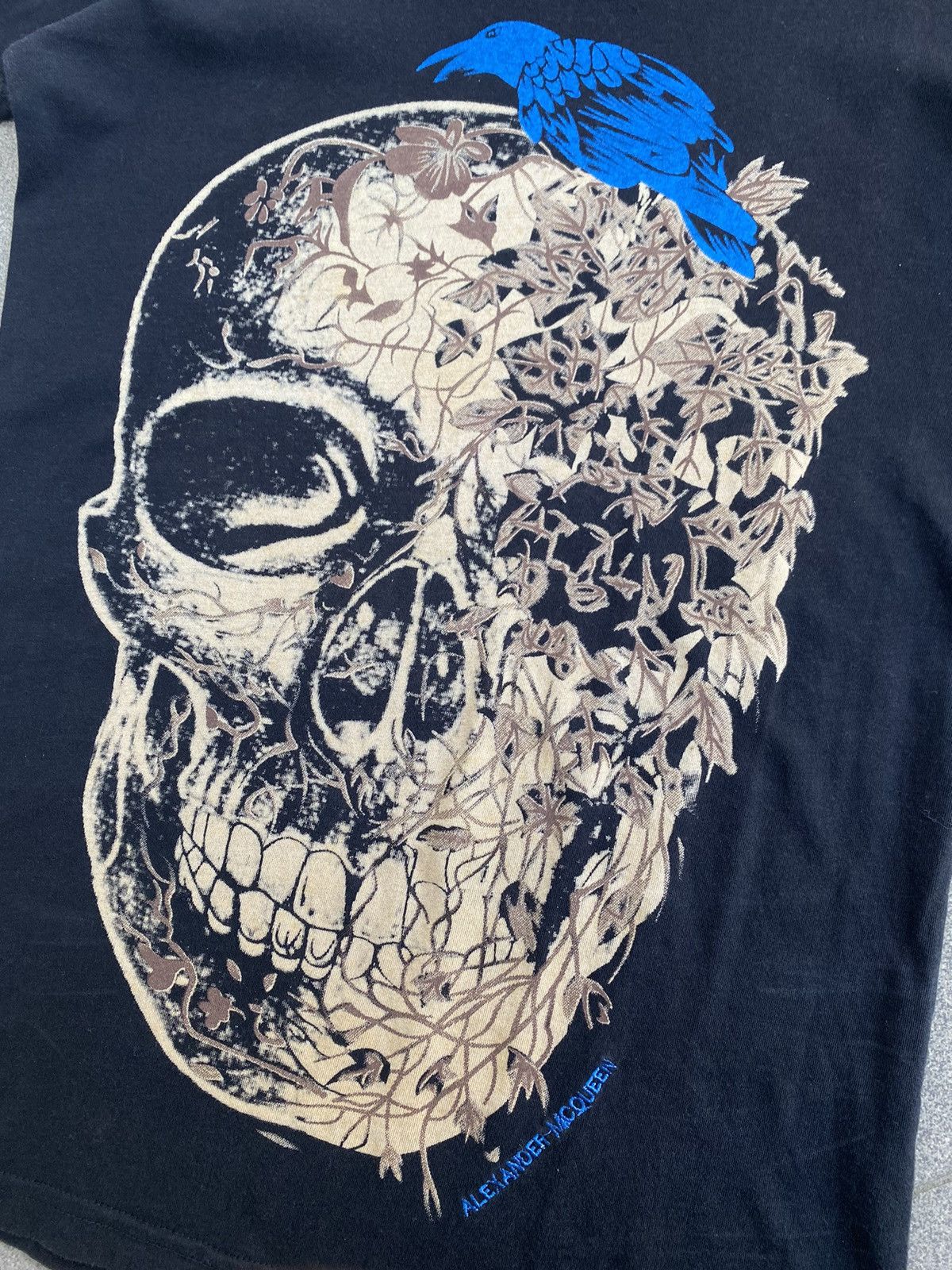 Alexander McQueen × Designer Alexander Mcqueen Skull Printed T-shirt Size S / US 4 / IT 40 - 2 Thumbnail