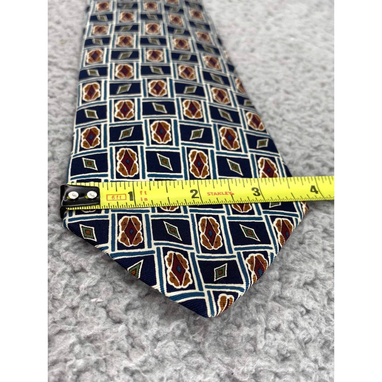 Brooks Brothers VINTAGE Brooks Brothers Geometric 100% Silk Tie Mens Classic Made in USA Preppy CorpCore Size ONE SIZE - 6 Thumbnail