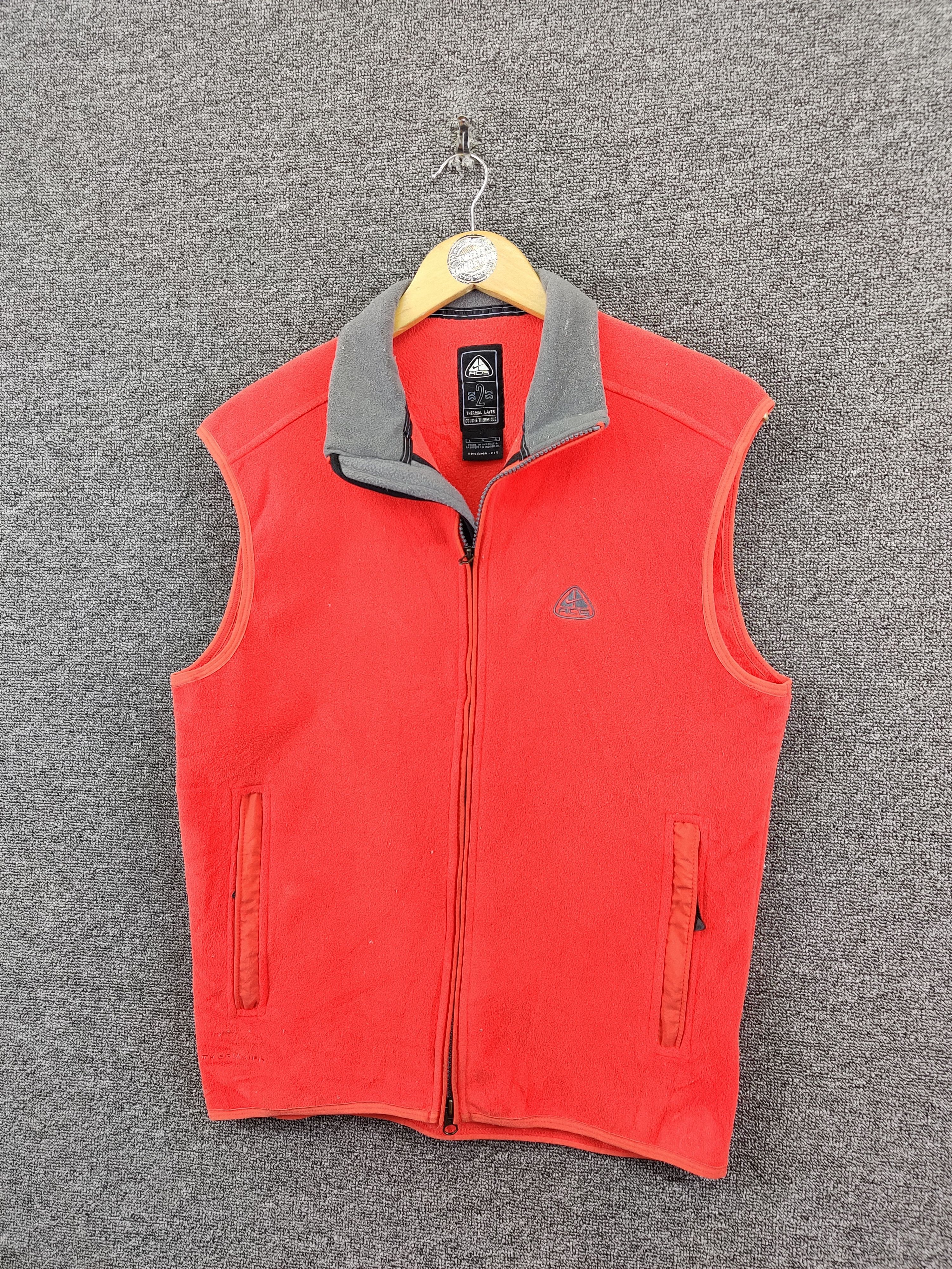 Nike Vintage Nike ACG Fleece Zip Up Vest Size US L / EU 52-54 / 3 - 2 Thumbnail