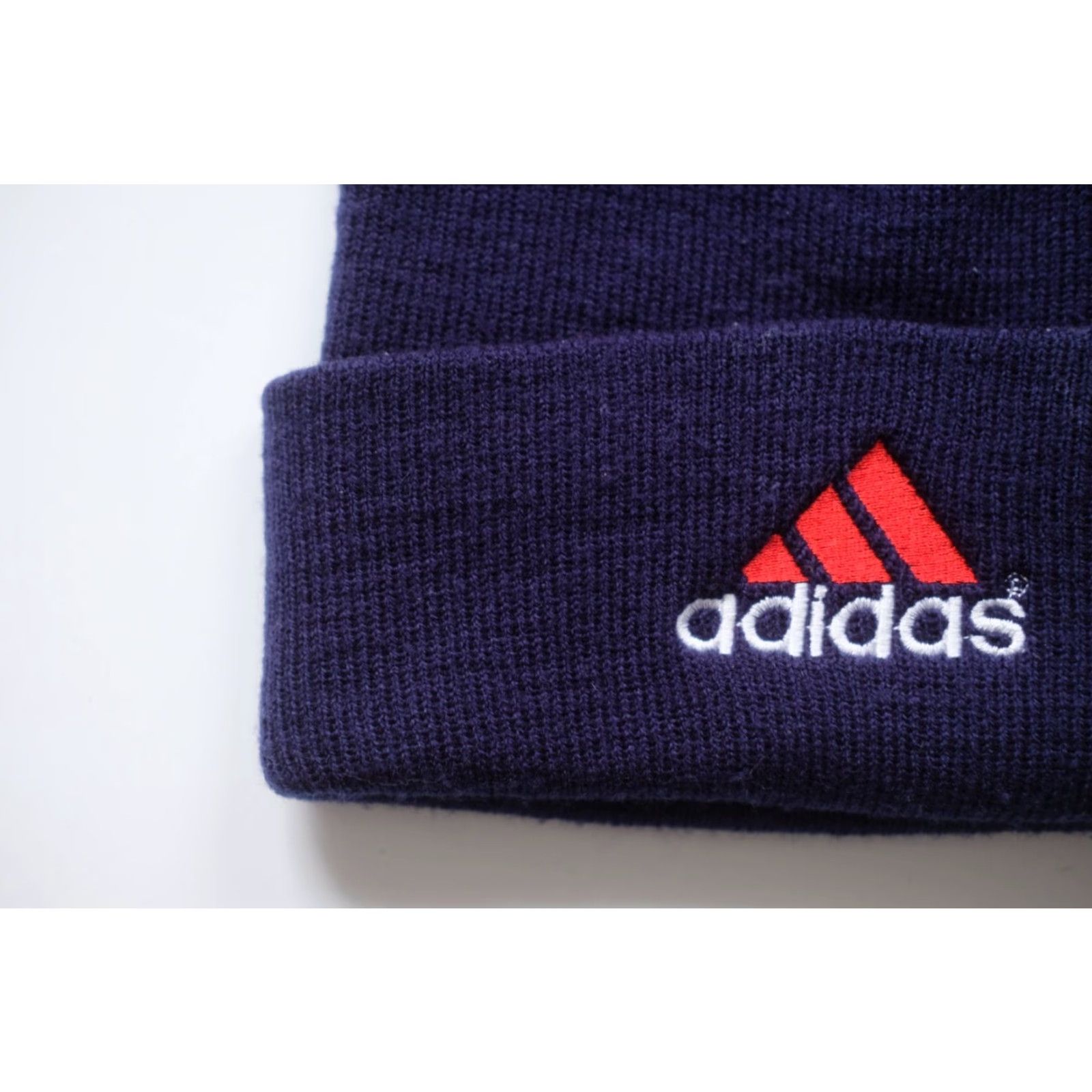 Adidas VINTAGE adidas EQUIPMENT Beanie Hat Cap 90s BLUE Onesize Men Beanie 90s Mens Blue Size ONE SIZE - 3 Thumbnail