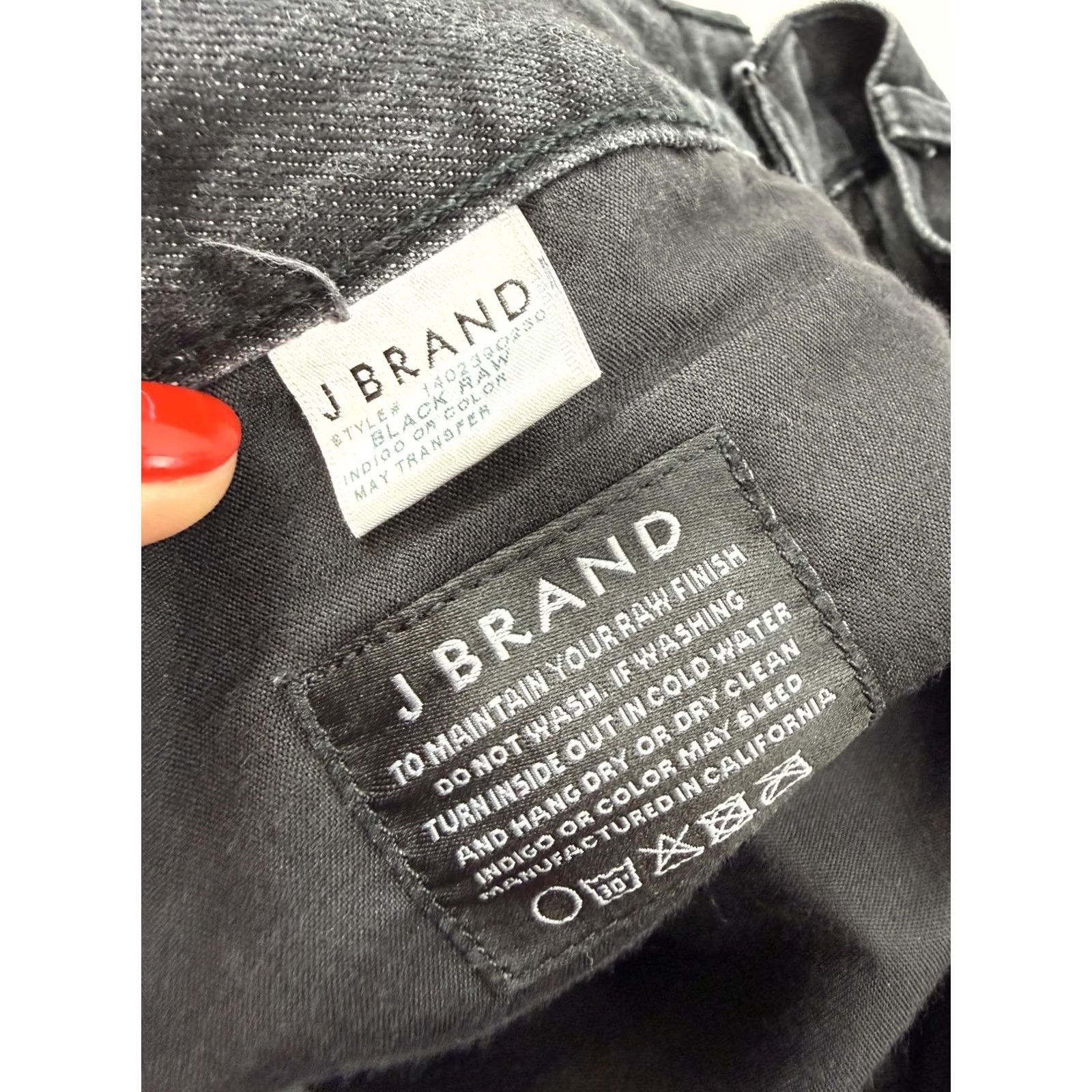 J Brand J Brand Tyler Jeans Mens Slim Straight 36x32 Gray Dark Wash Stretch Denim Size US 36 / EU 52 - 4 Thumbnail