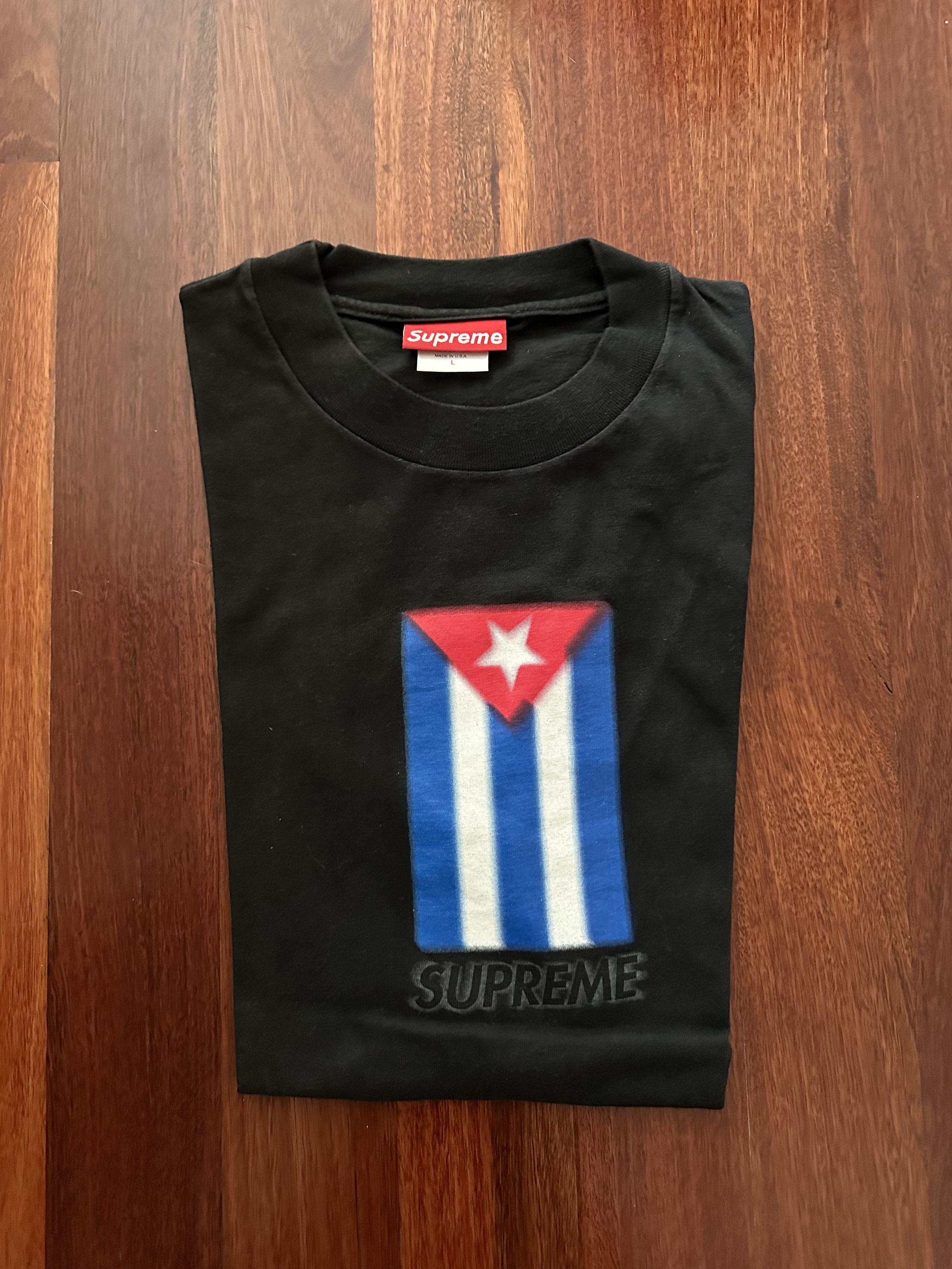 Supreme Supreme x Sarcastic 1998 "East Meets West" Cuban Flag Tee Size US L / EU 52-54 / 3 - 2 Thumbnail