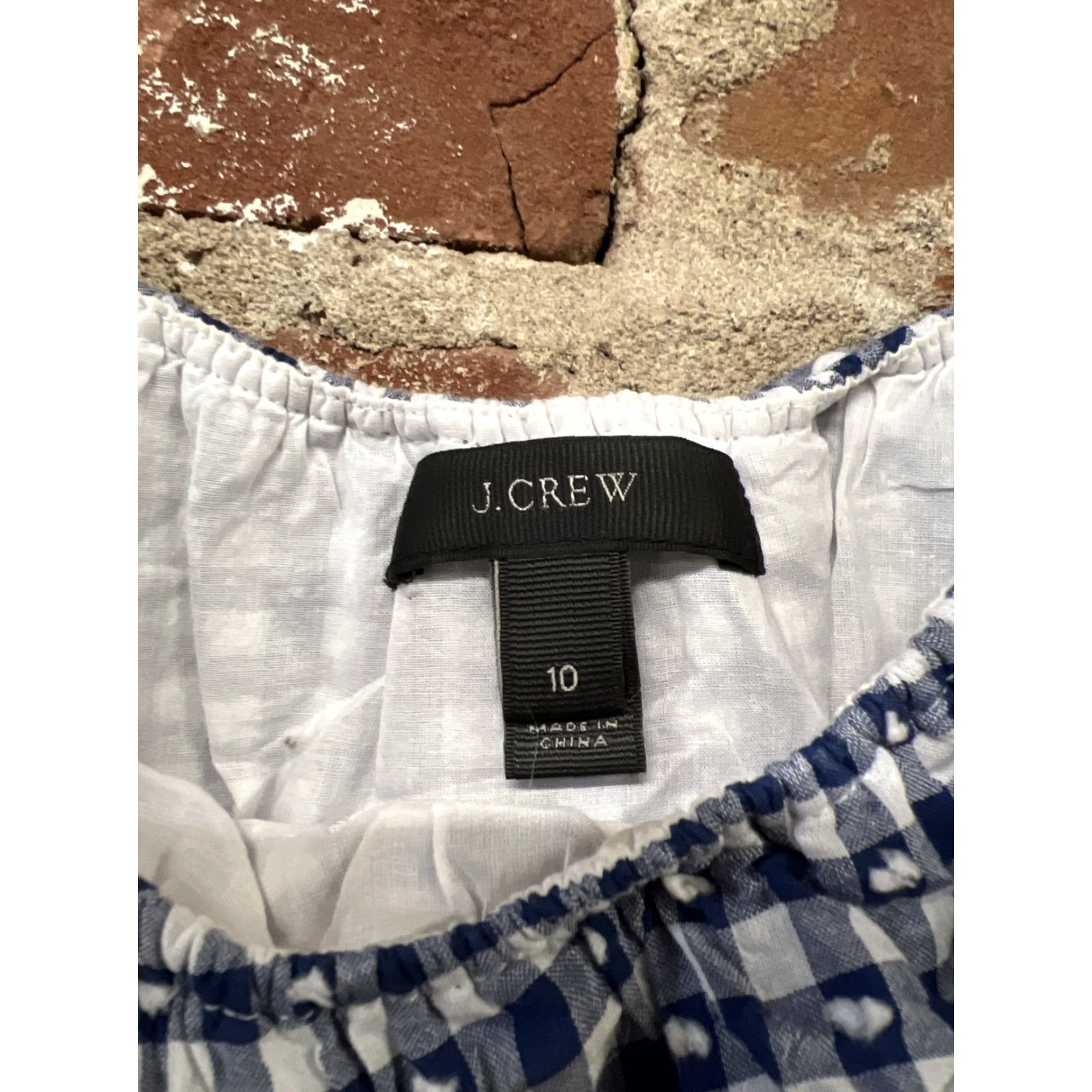 J.Crew J. Crew Womens Blue Plaid Sleeveless Blouse Top Size 10 Size L / US 10 / IT 46 - 3 Thumbnail