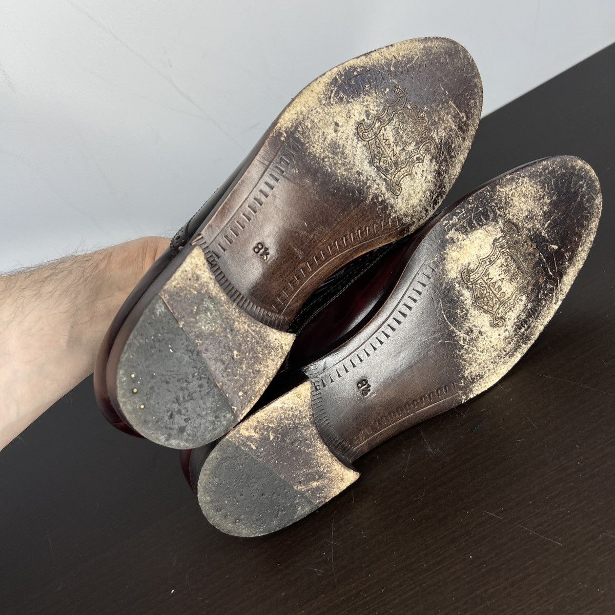 Vintage Vintage Loafers Formal Patent Genuine Leather Shoes Elegant Size US 8.5 / EU 41-42 - 6 Thumbnail