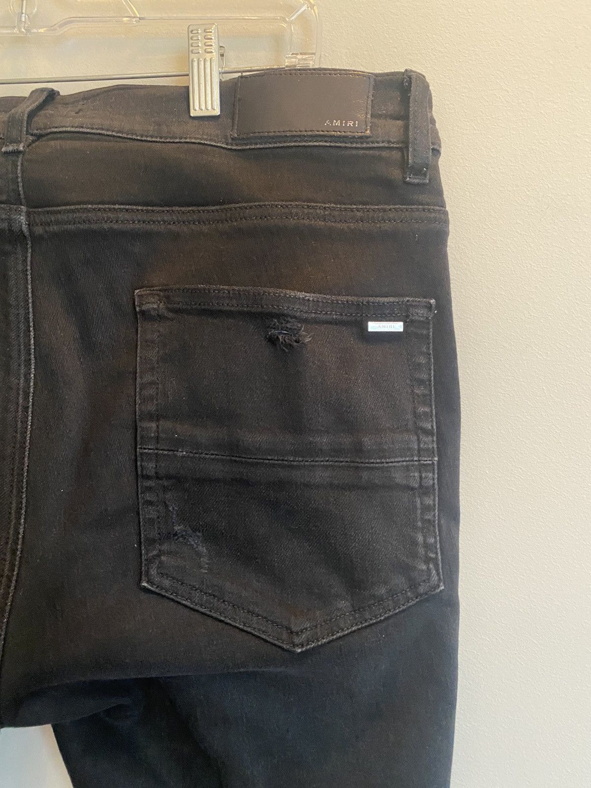 Amiri × Designer Amari Black Denim Celebrity Worm Size US 34 / EU 50 - 8 Thumbnail