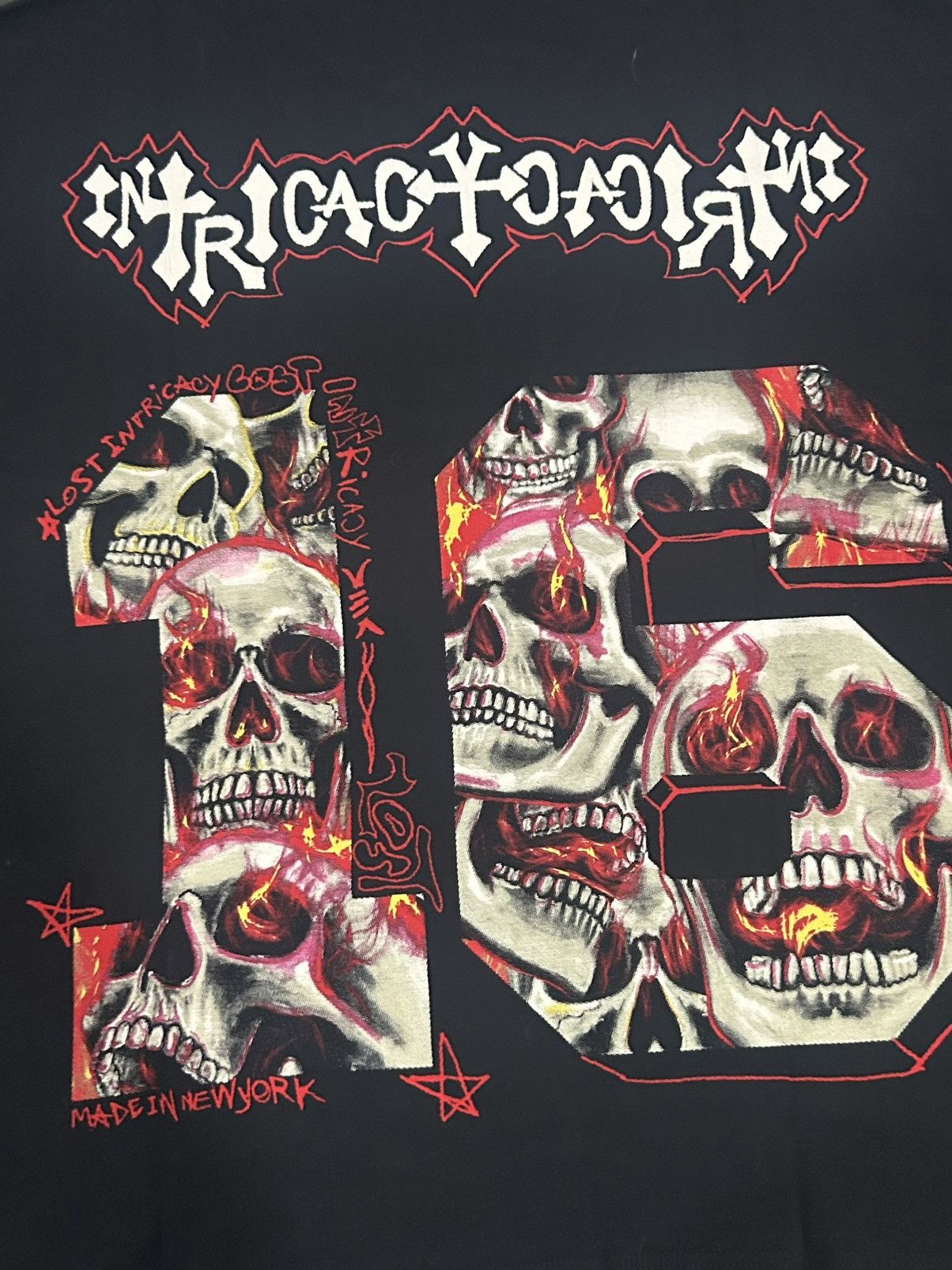 LOST INTRICACY Lost Intricacy Black "[20]16" Football Jersey Shirt size“Lg” Size US L / EU 52-54 / 3 - 12 Thumbnail