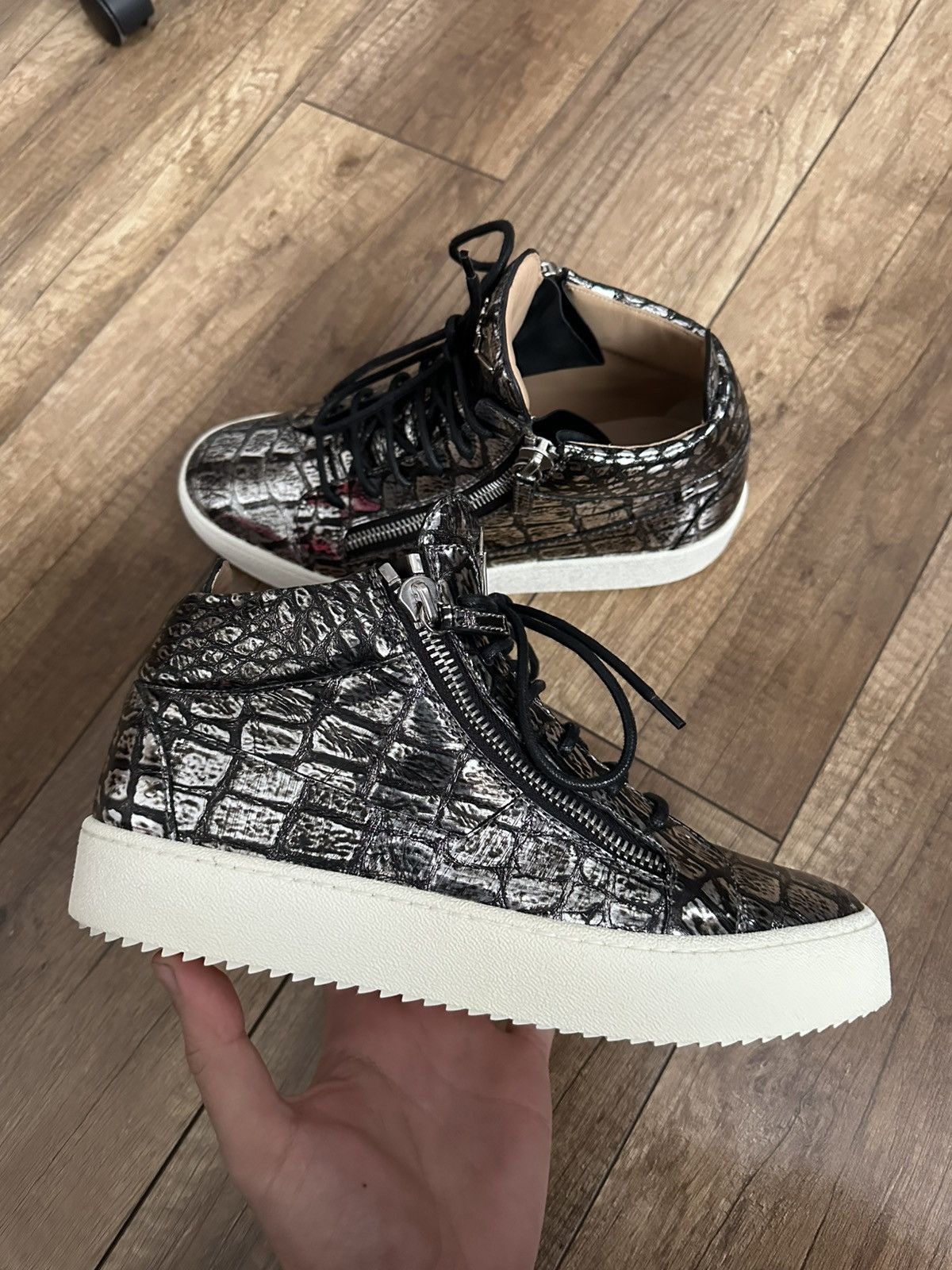 Giuseppe Zanotti Giuseppe Zanotti Kriss High Top Sneakers Shoes Size US 9 / EU 42 - 3 Thumbnail