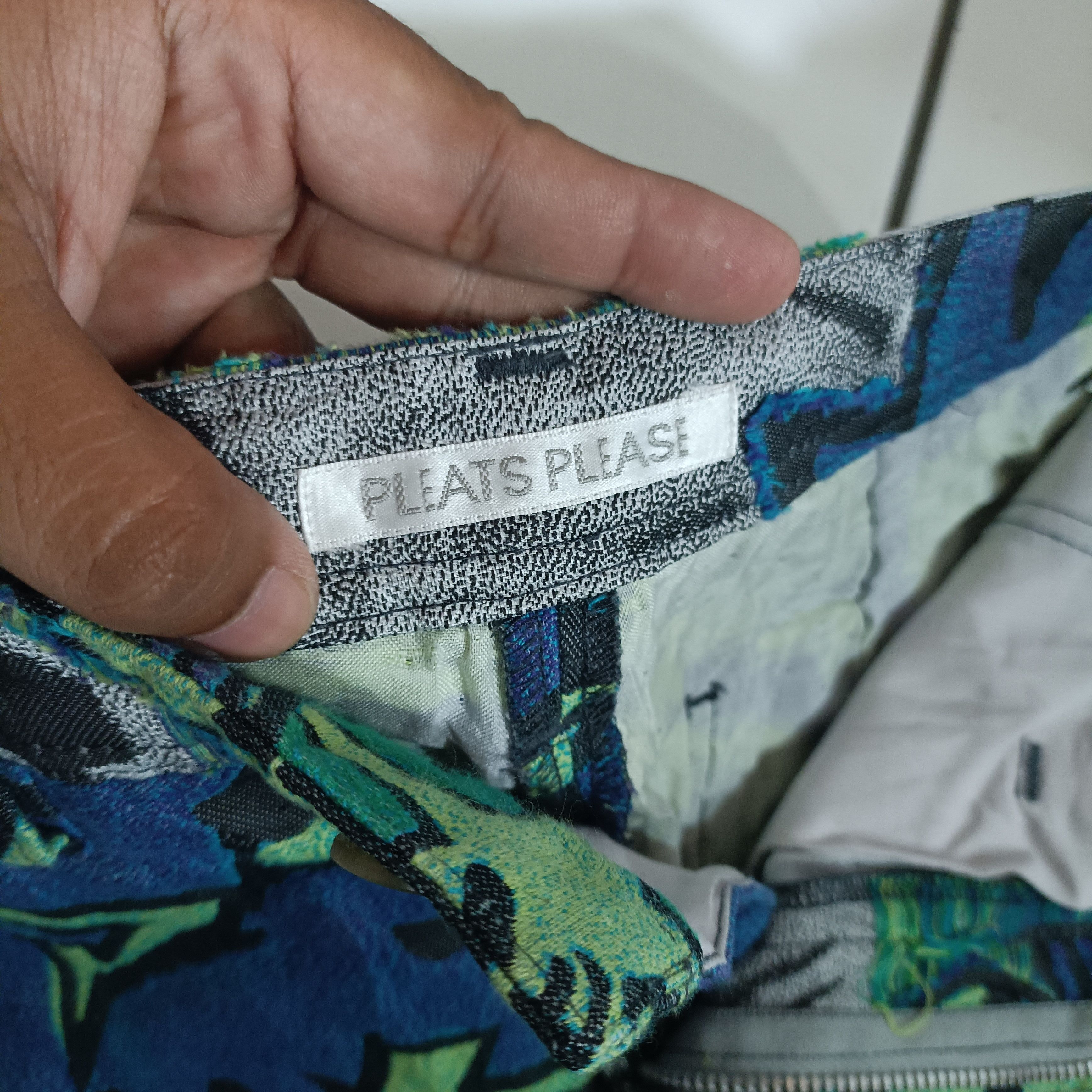 Issey Miyake RARE Issey Miyake pleats please Manga Patern Cotton Pants Size 28" / US 6 / IT 42 - 13 Thumbnail