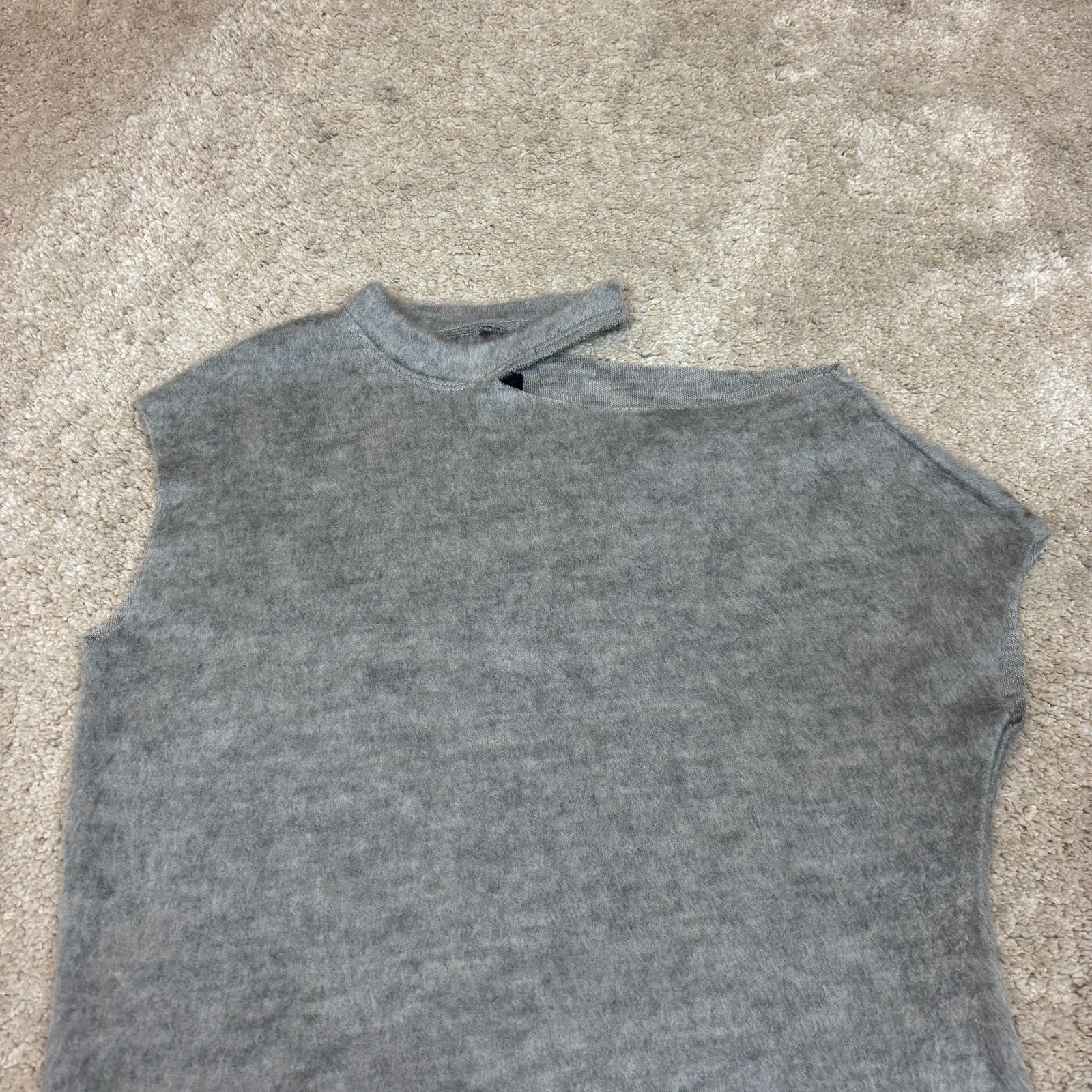 Rta RtA Wool Blend Cut Out Fuzzy Top Women's S Japanese Fabric Size S / US 4 / IT 40 - 2 Thumbnail