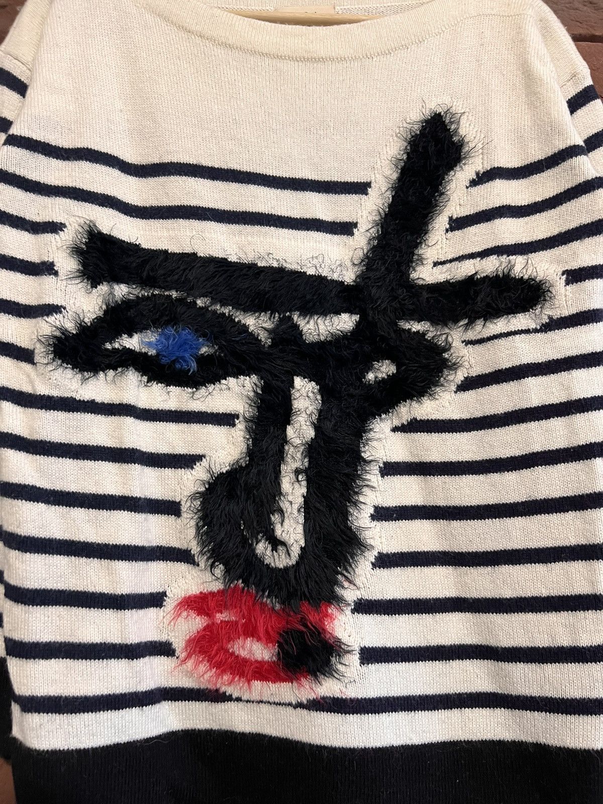 Jean Paul Gaultier Women's Jean Paul Gaultier Lindex Face Knit Swearshirt S Size S / US 4 / IT 40 - 3 Thumbnail