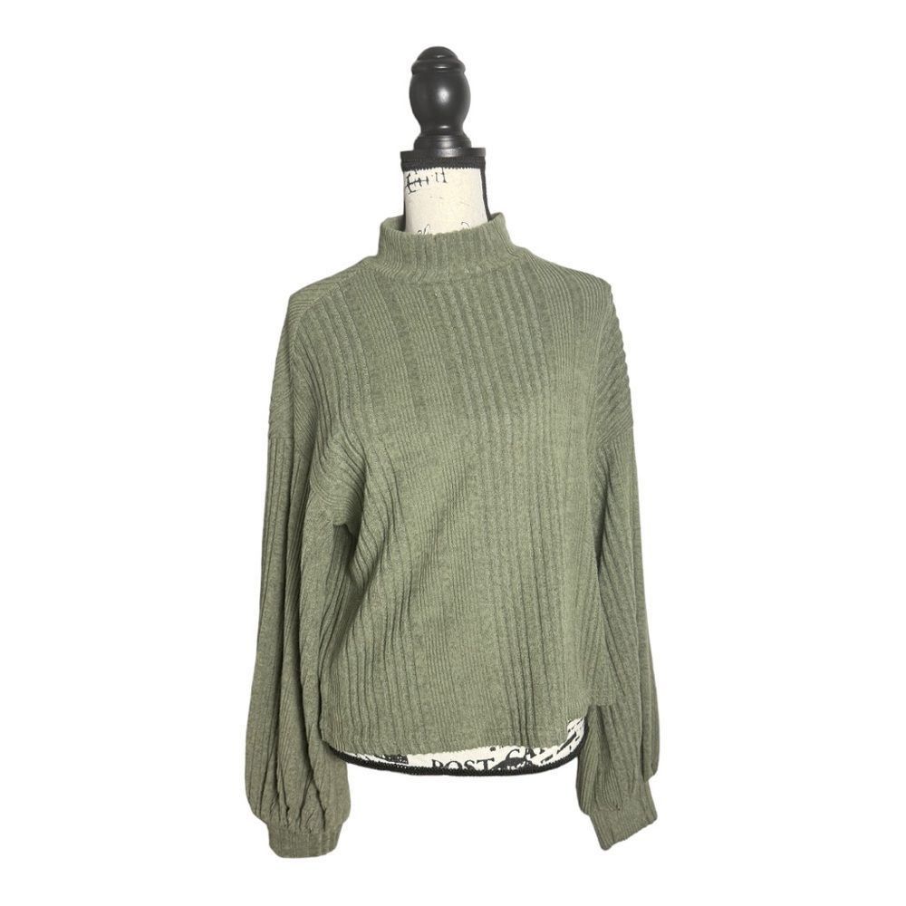 Shein SHEIN SZ S Essnce Funnel Neck Lantern Sleeve Rib-knit sweter Size S / US 4 / IT 40 - 5 Thumbnail