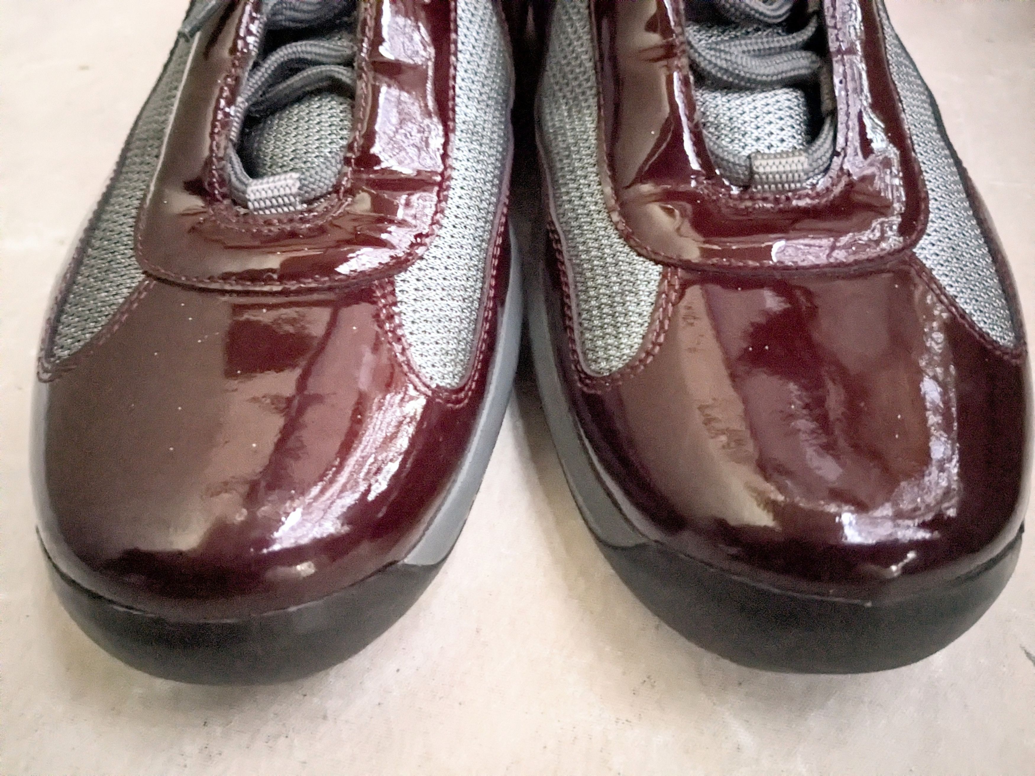 Prada Prada America's Cup Burgundy Patent Leather 11 Low Tops Size US 11 / EU 44 - 4 Thumbnail
