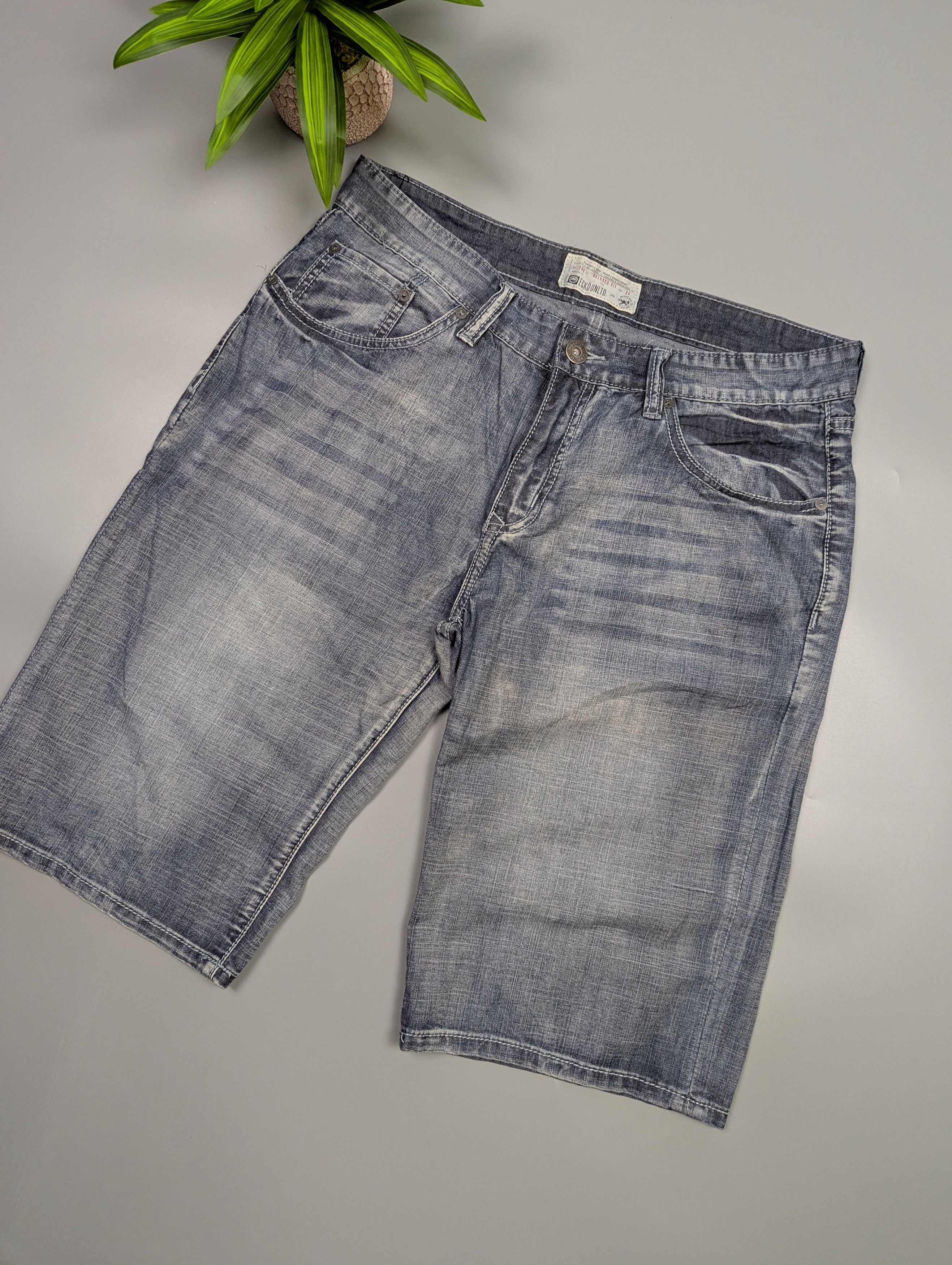 Ecko Unltd. Ecko Unltd Men’s Jeans Shorts Relaxed Fit Baggy Denim Y2K Size US 34 / EU 50 - 4 Thumbnail