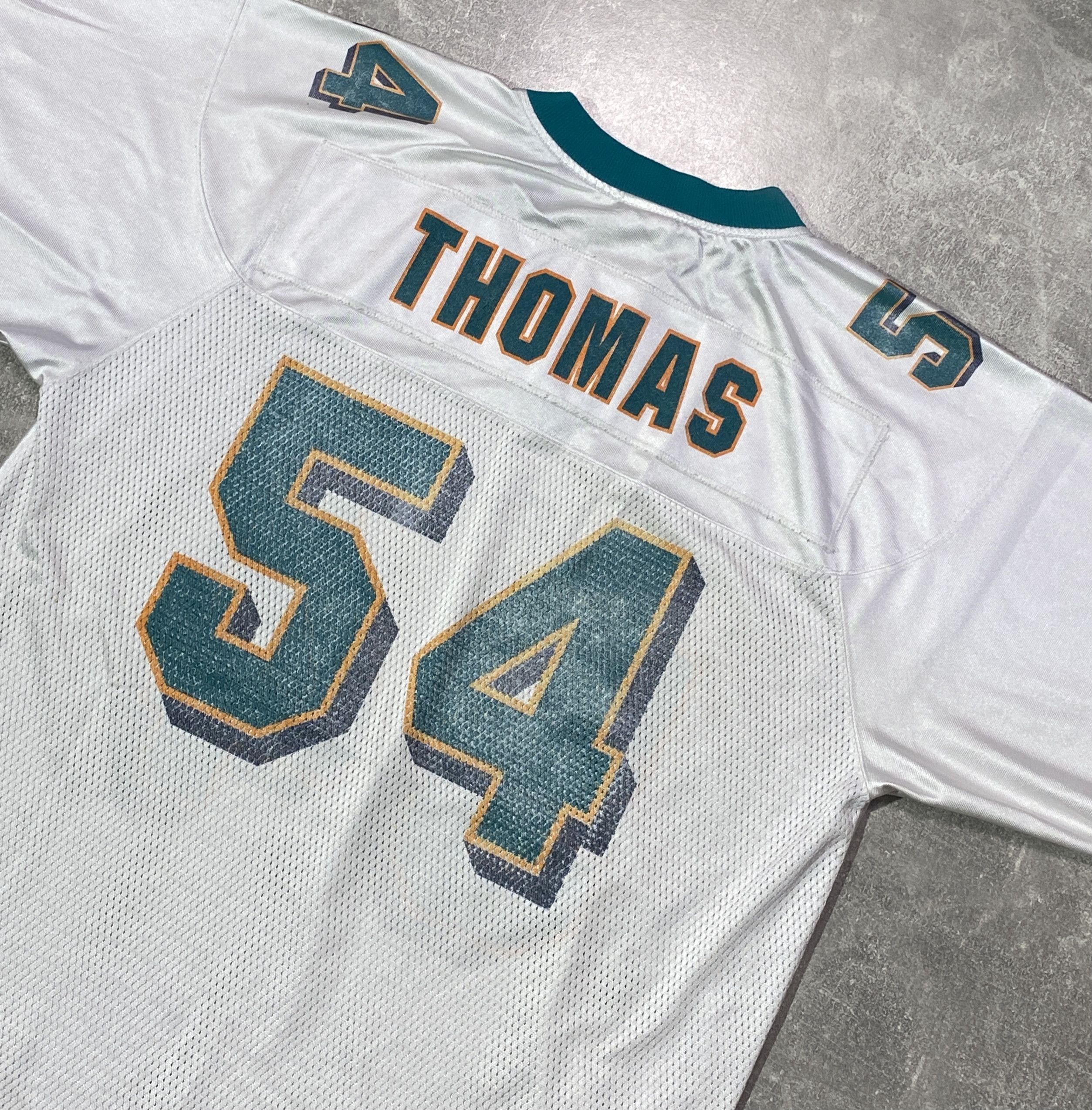 NFL NFL MIAMI DOLPHINS REEBOOK JERSEY #54 THOMAS Size US M / EU 48-50 / 2 - 4 Thumbnail