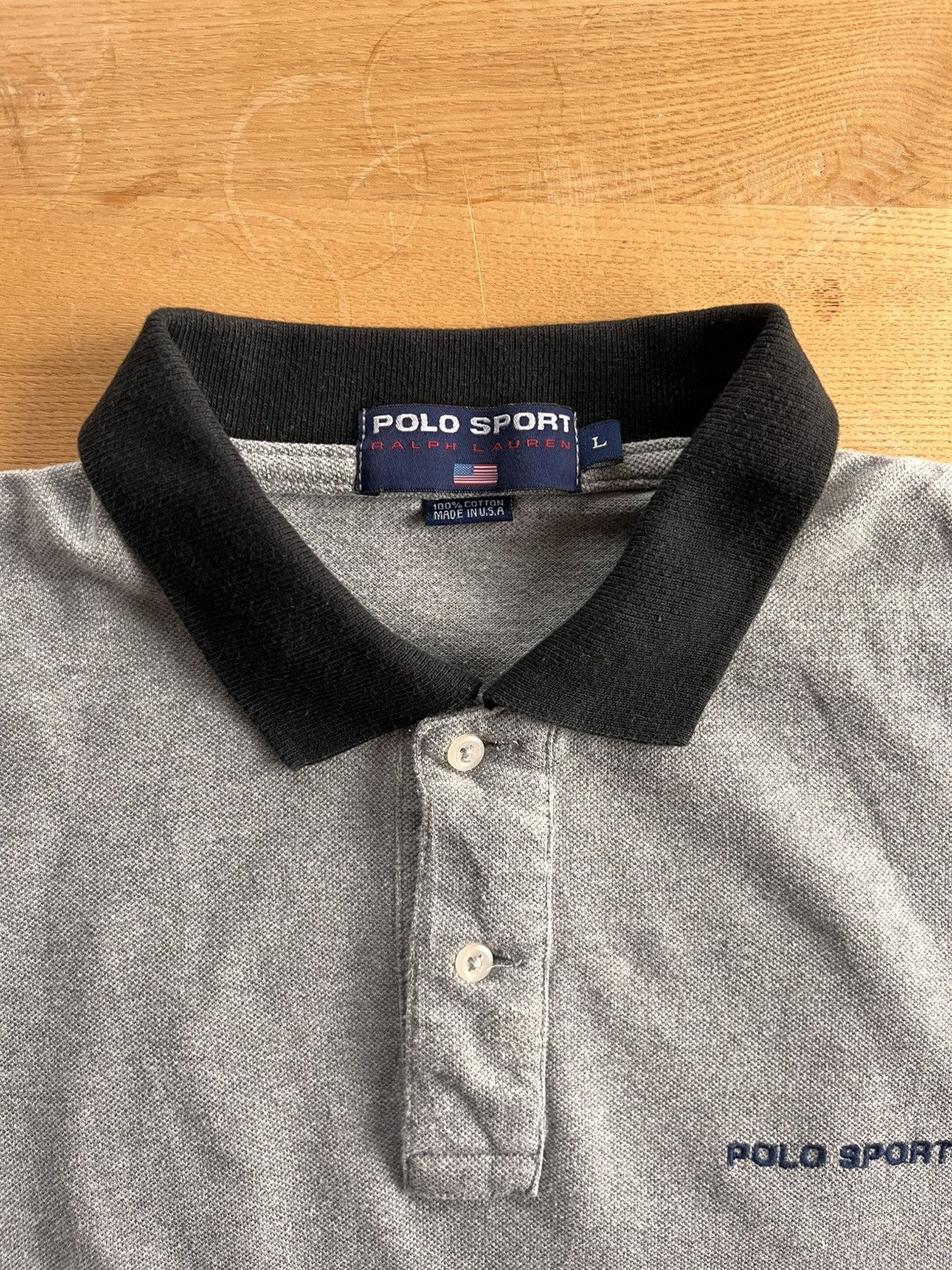 Ralph Lauren Polo Sport - 90s Charter Service Polo Size US L / EU 52-54 / 3 - 3 Thumbnail