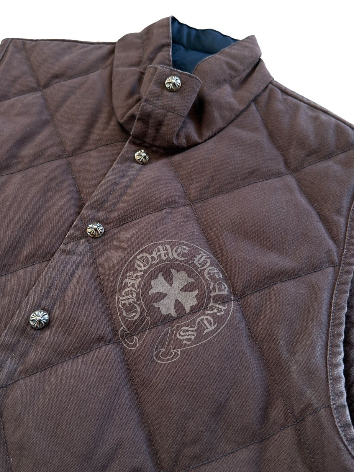 Chrome Hearts Chrome Hearts Brown Teenage Kicks Quilted Vest Size US S / EU 44-46 / 1 - 8 Thumbnail