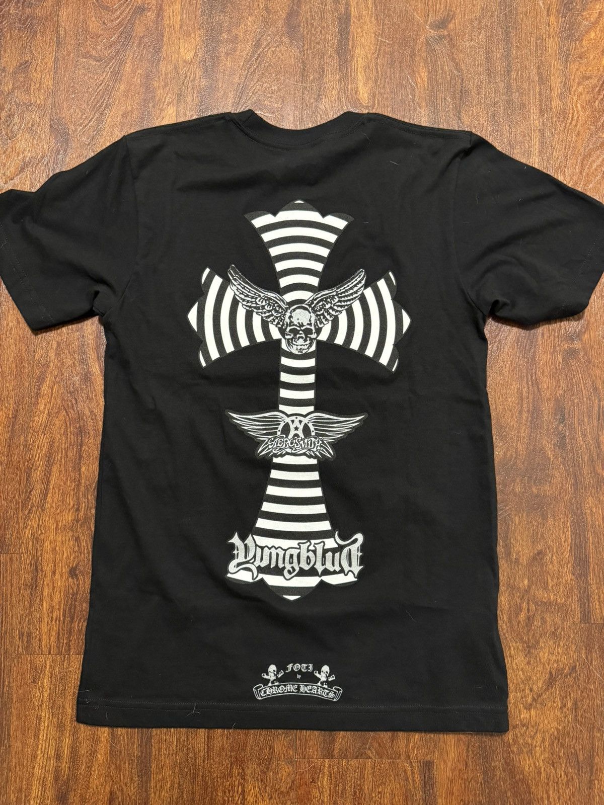 Chrome Hearts Brand New Chrome Hearts Yungblood Foti Tee Shirt Size US S / EU 44-46 / 1 - 1 Thumbnail