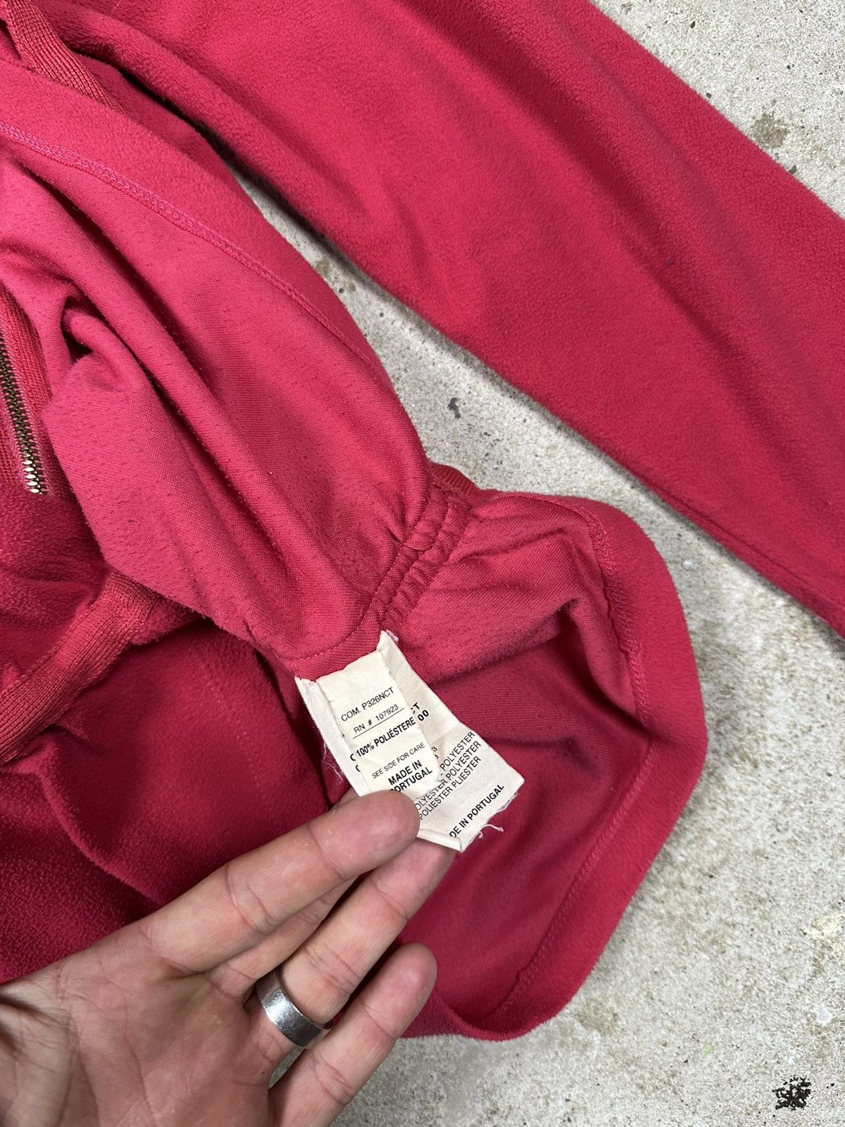 Moncler × Vintage Vintage Y2K Moncler Rare Pink Fleece Full Zip Sweatshirt Size M / US 6-8 / IT 42-44 - 7 Thumbnail