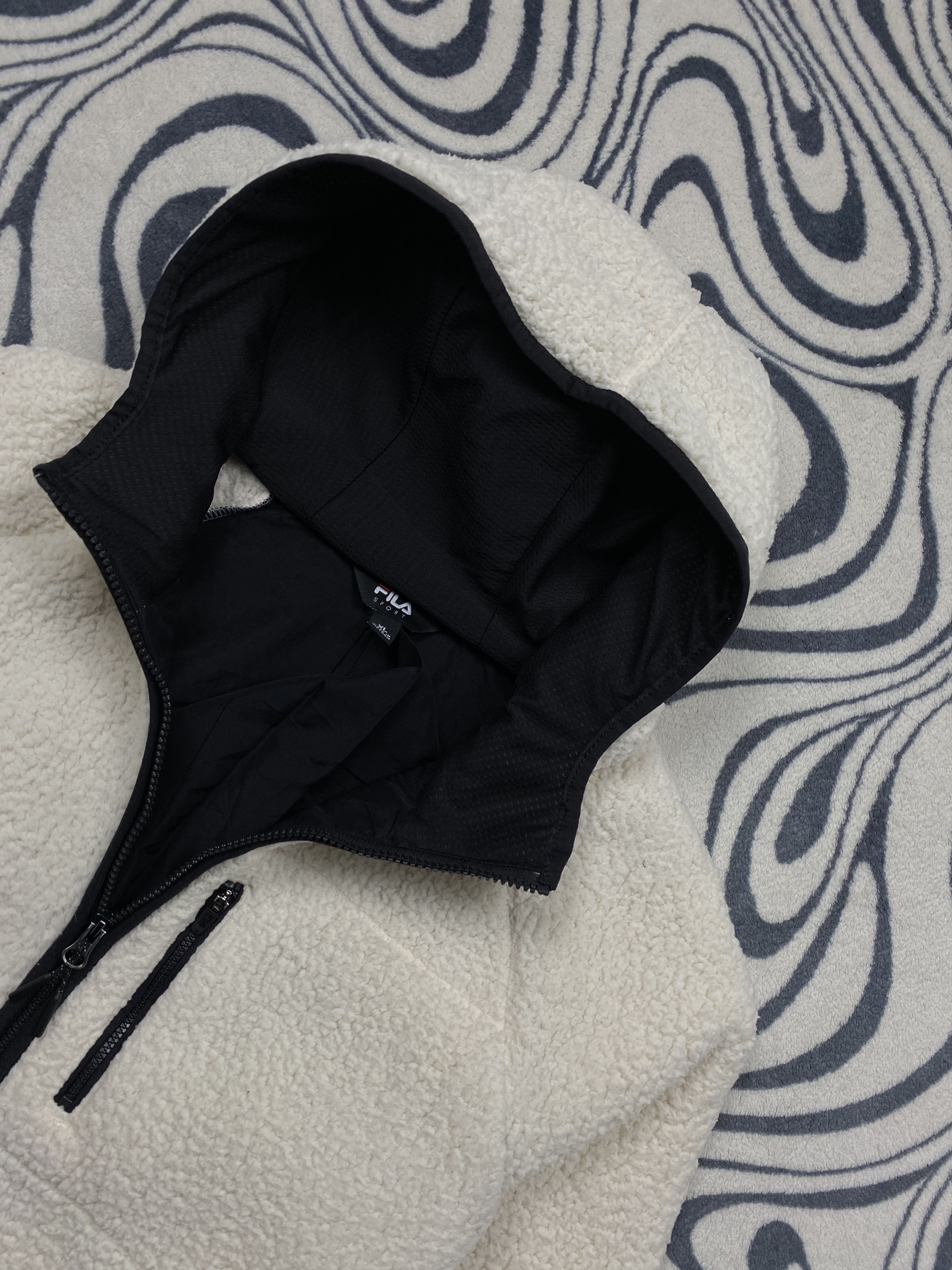 Fila Fila Teddy Sherpa Fleece Zip Hoodie Y2K Size US XL / EU 56 / 4 - 2 Thumbnail