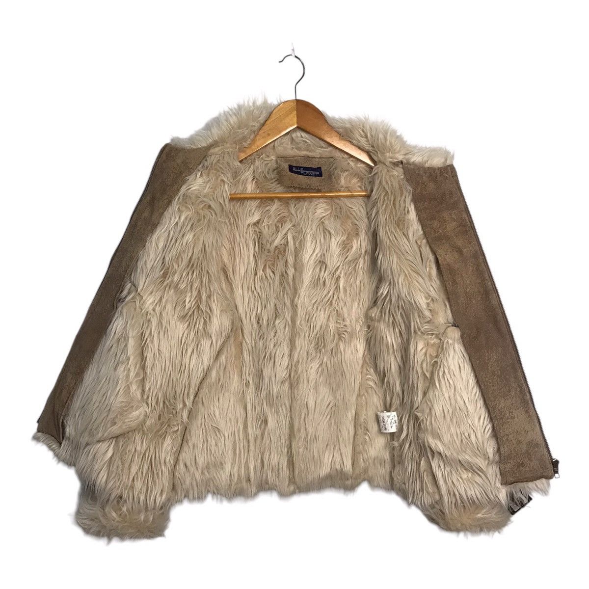 Japanese Brand 🌎 Blue Planet Leather Lined Fur Brown Jacket Size US S / EU 44-46 / 1 - 5 Thumbnail