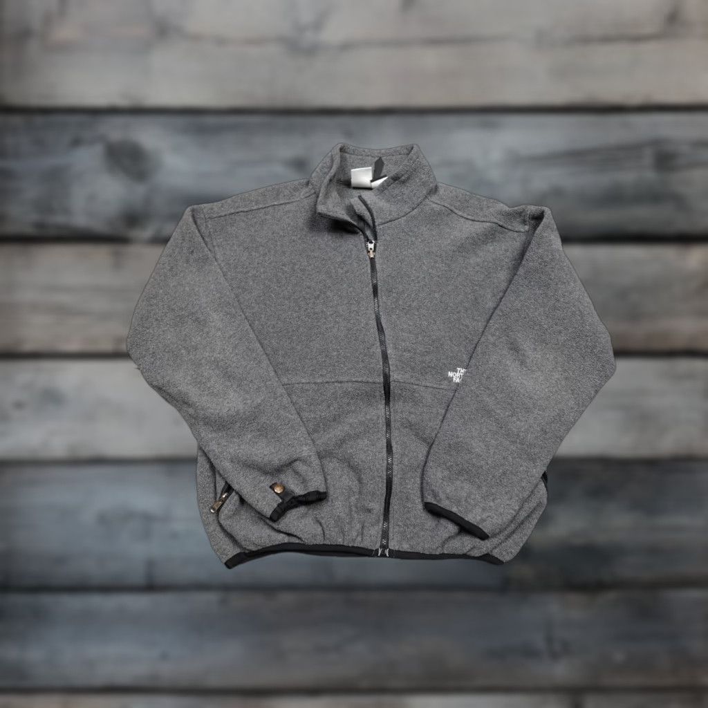 The North Face VINTAGE The North Face Fleece Shirt Mens Large Gray Sweater Fleece Lined Comfort Hiking Size US L / EU 52-54 / 3 - 1 Thumbnail