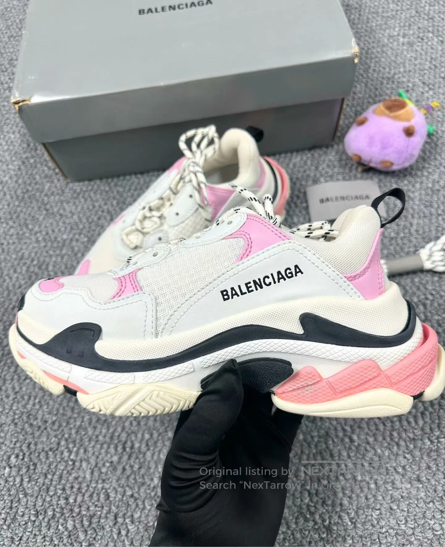 Balenciaga Balenciaga Beige Triples Dad Shoes| Size US 5.5 / EU 38 - 3 Thumbnail