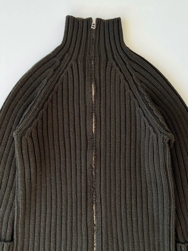 Yohji Yamamoto Yohji Yamamoto Wool turtleneck zip-knit jacket Size US L / EU 52-54 / 3 - 3 Thumbnail