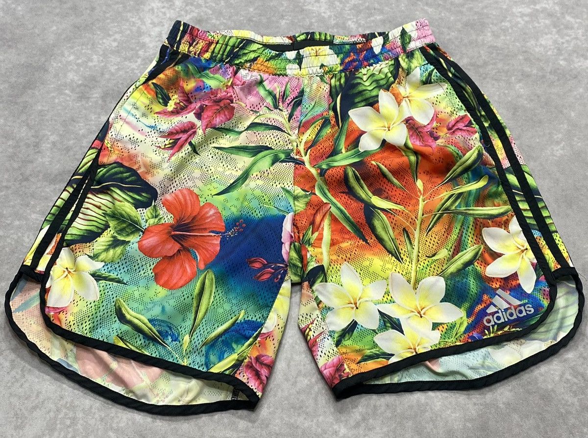 Adidas Adidas M20 Floral Running Shorts Size US 32 / EU 48 - 1 Thumbnail
