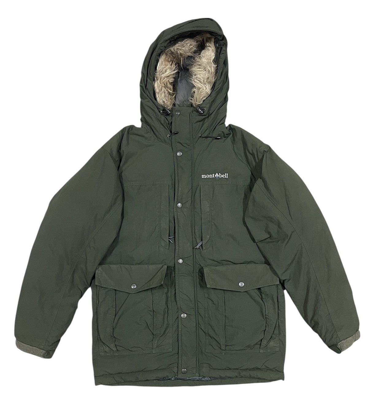 Montbell Jacket montbell puffer green fur hoodie Size US S / EU 44-46 / 1 - 1 Thumbnail
