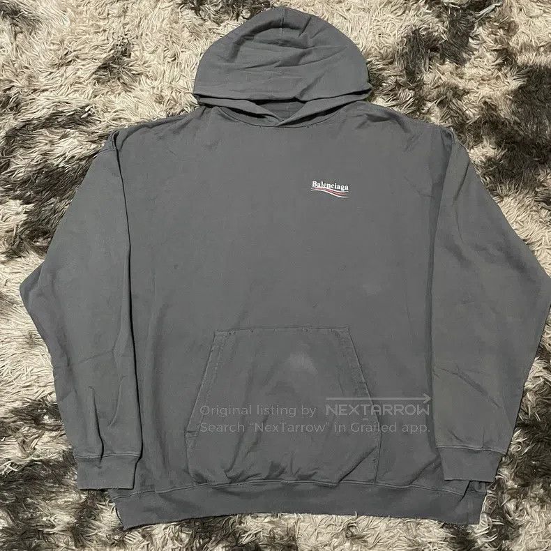 Balenciaga Balenciaga Wave Cola Washed Crack Hoodie Jacket Size US M / EU 48-50 / 2 - 1 Thumbnail