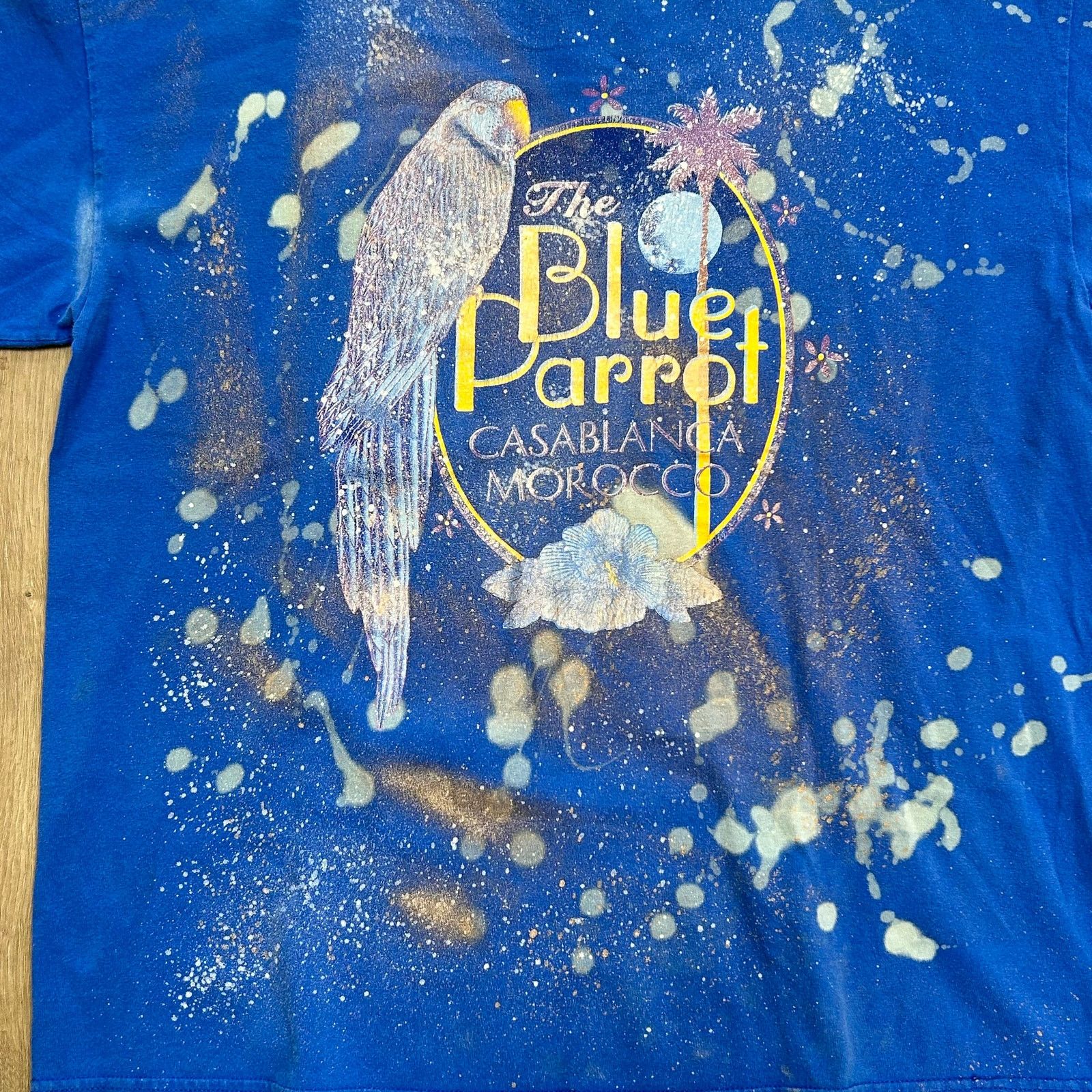 Vintage Vintage Casa Blanca orocco Blue Parrot Blue Tee T Shirt XL Size US XL / EU 56 / 4 - 6 Thumbnail