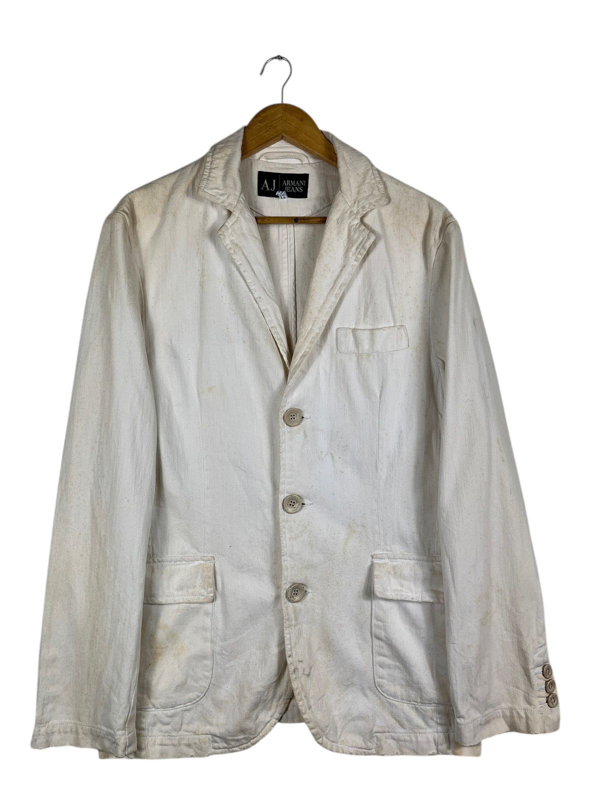Emporio Armani Armani jeans Denim Blazer Jacket Size US M / EU 48-50 / 2 - 2 Thumbnail