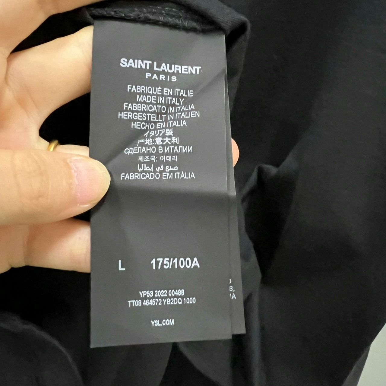 Saint Laurent Paris Saint Laurent SLP Classic Small Logo Tee Size US L / EU 52-54 / 3 - 3 Thumbnail