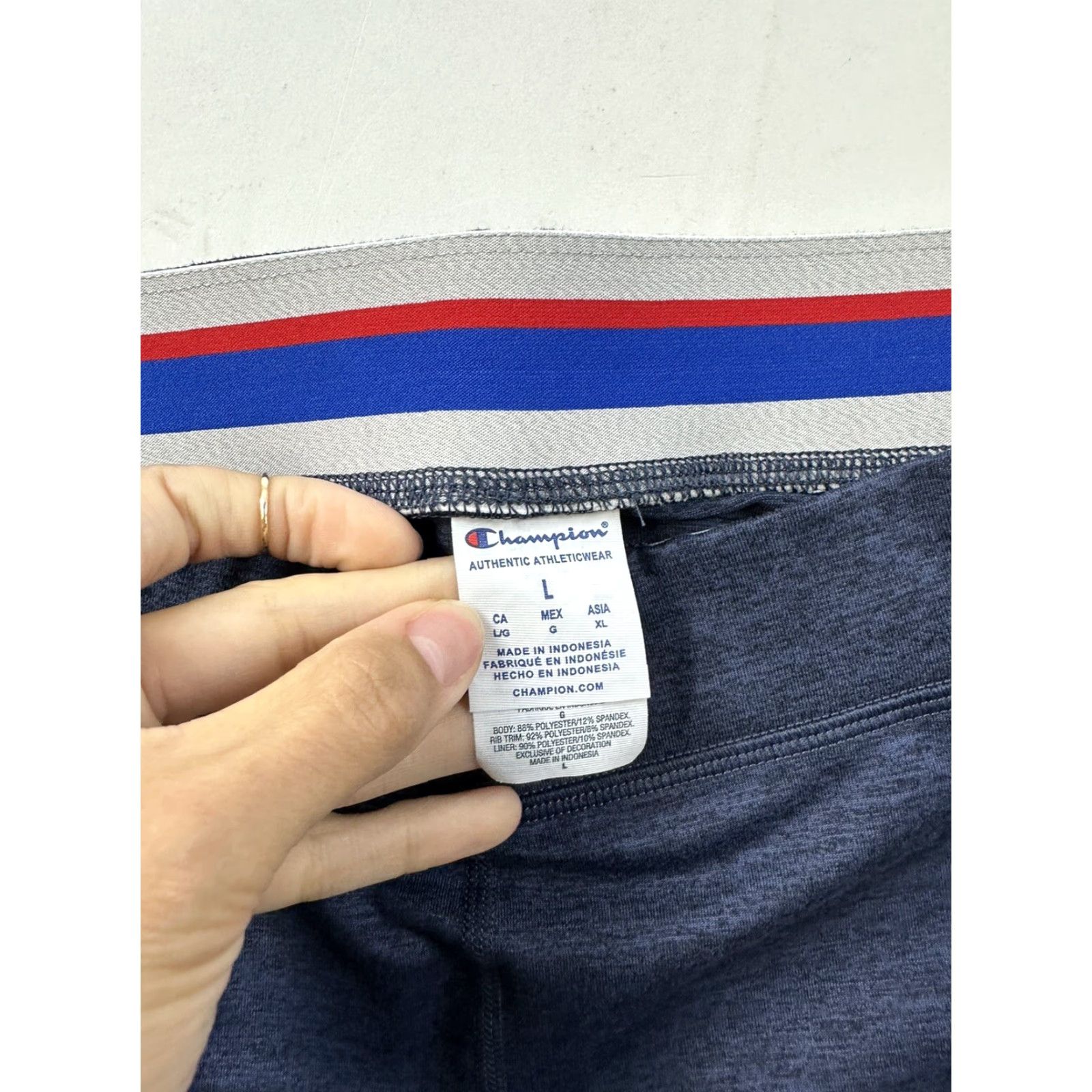 Champion VINTAGE Champion Leggings Women’s L Blue Cropped Size 36" / US 14 / IT 50 - 4 Thumbnail