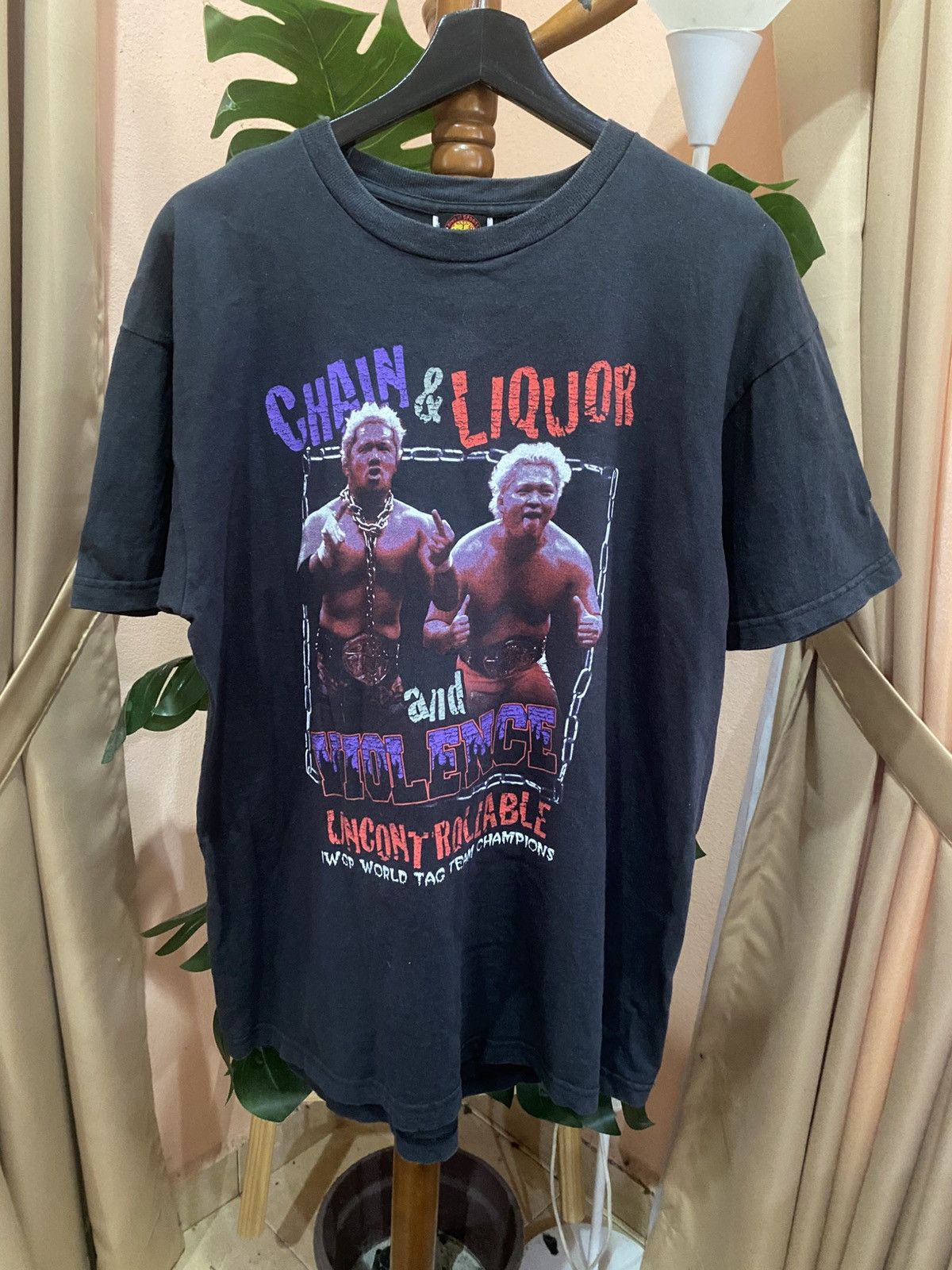 Vintage NJPW “Chain & Liquor and Violence” Tag Team – MVP TEAM Size US L / EU 52-54 / 3 - 1 Thumbnail