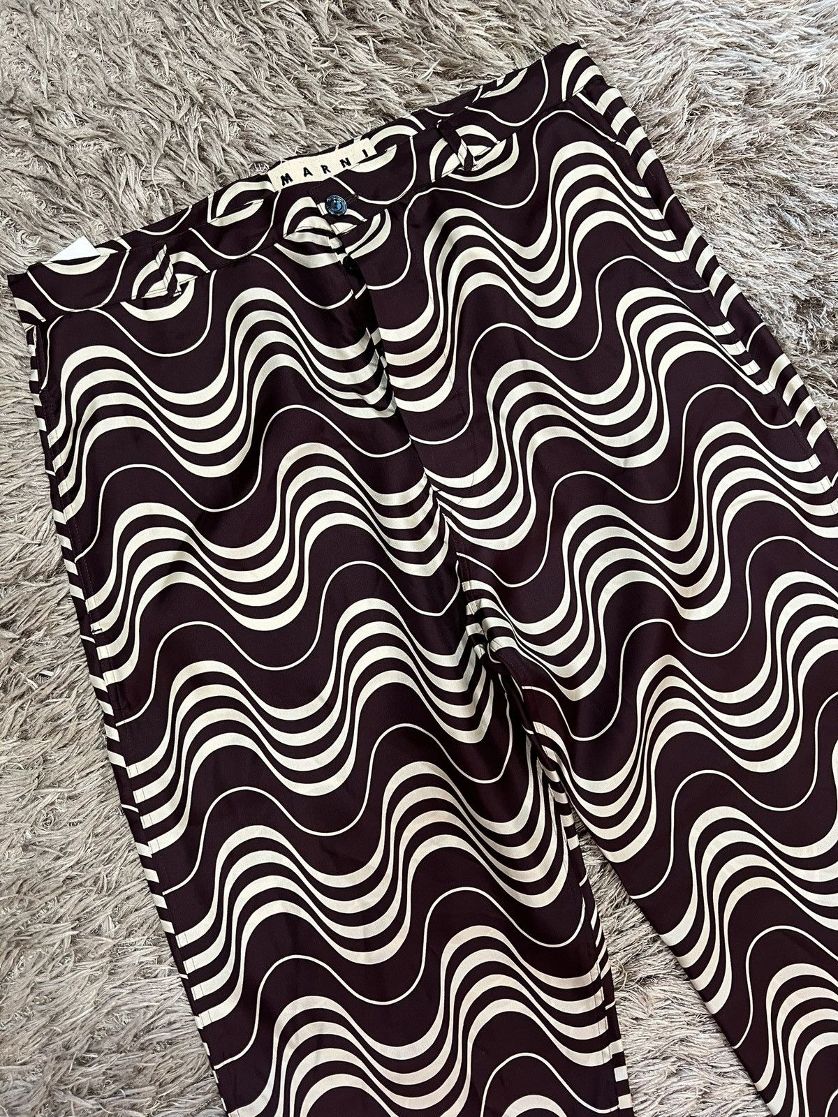 Marni [46IT] MARNI wave pattern silk pants Size US 31 - 1 Thumbnail