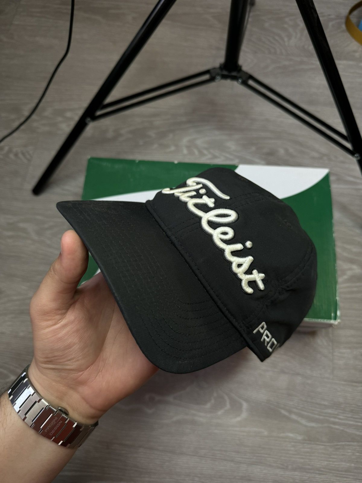 Footjoy × Japanese Brand × Titleist Titleist ProV1 FootJoy Golfing Logos Grey Adjustable Hat Size ONE SIZE - 1 Thumbnail