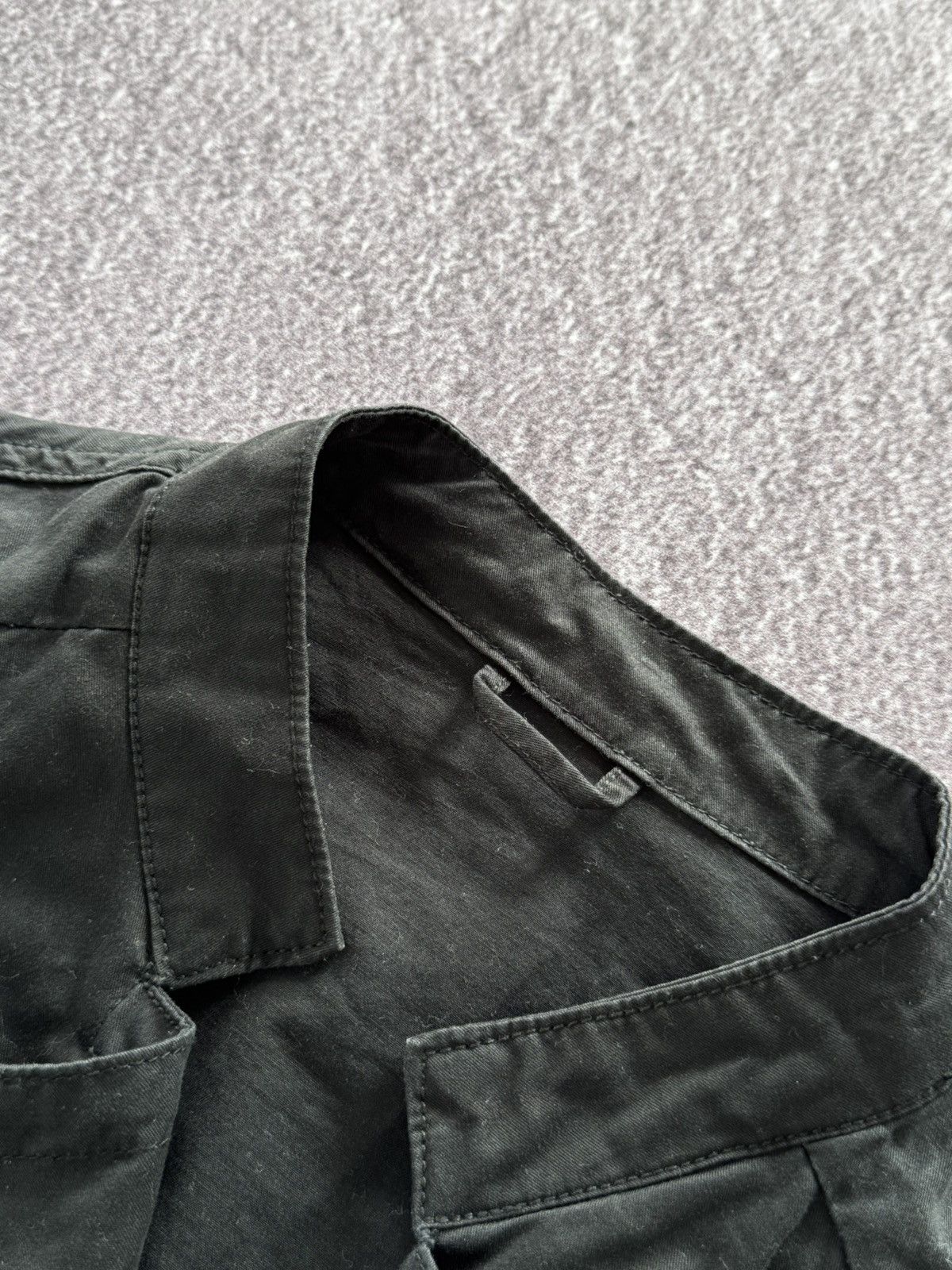 Japanese Brand 00s Rick Owens Style Avant Garde Womens Black Cotton Jacket Size M / US 6-8 / IT 42-44 - 9 Thumbnail