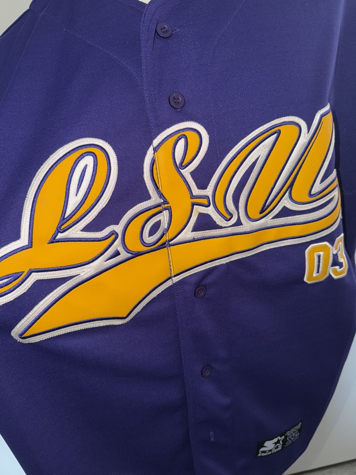 Starter LSU Tigers Team Starter Purple Men’s Baseball Jersey Size XL Size US XL / EU 56 / 4 - 2 Thumbnail