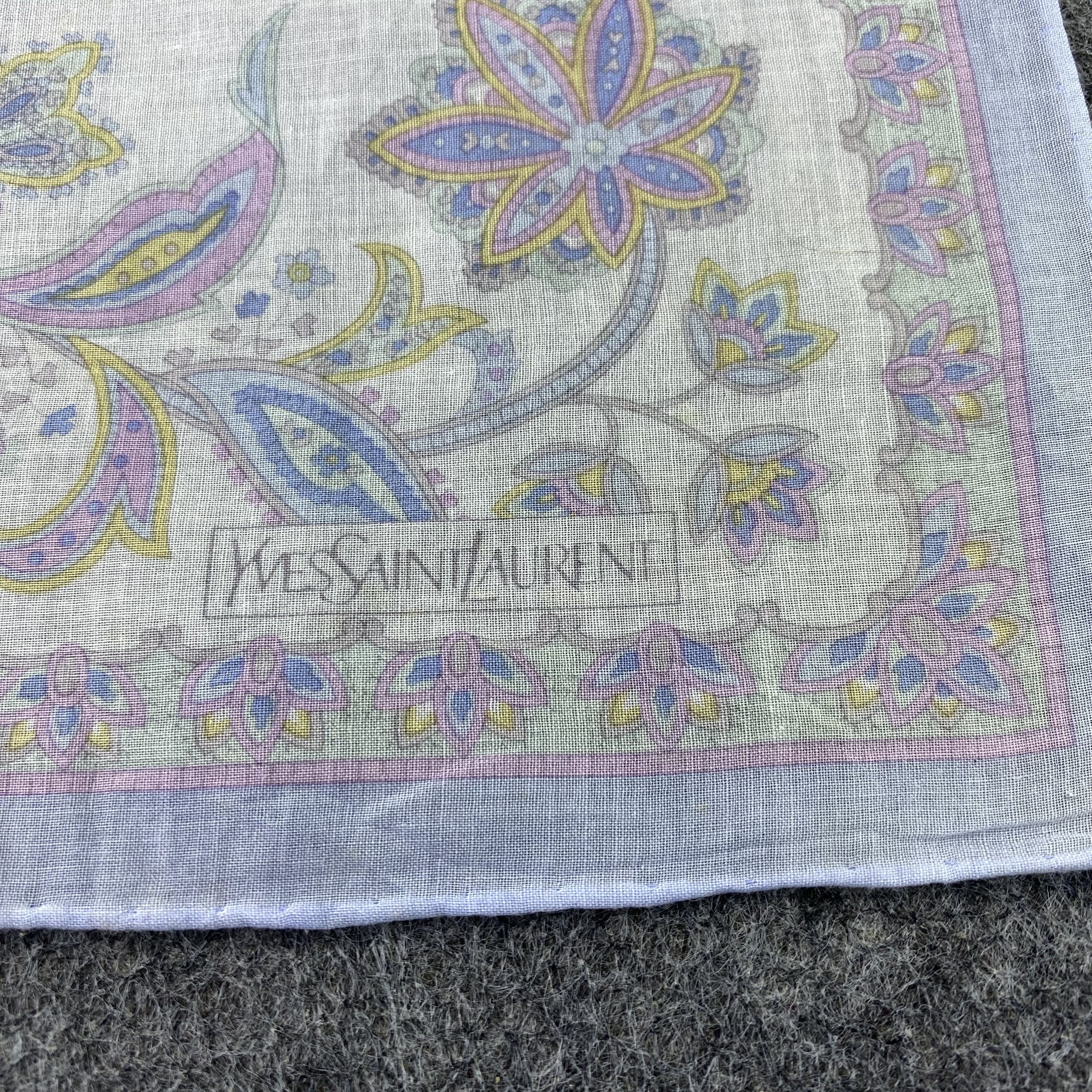 Designer Yves Saint Laurent Handkerchief / Bandana /Neckerchief-B1261 Size ONE SIZE - 5 Thumbnail