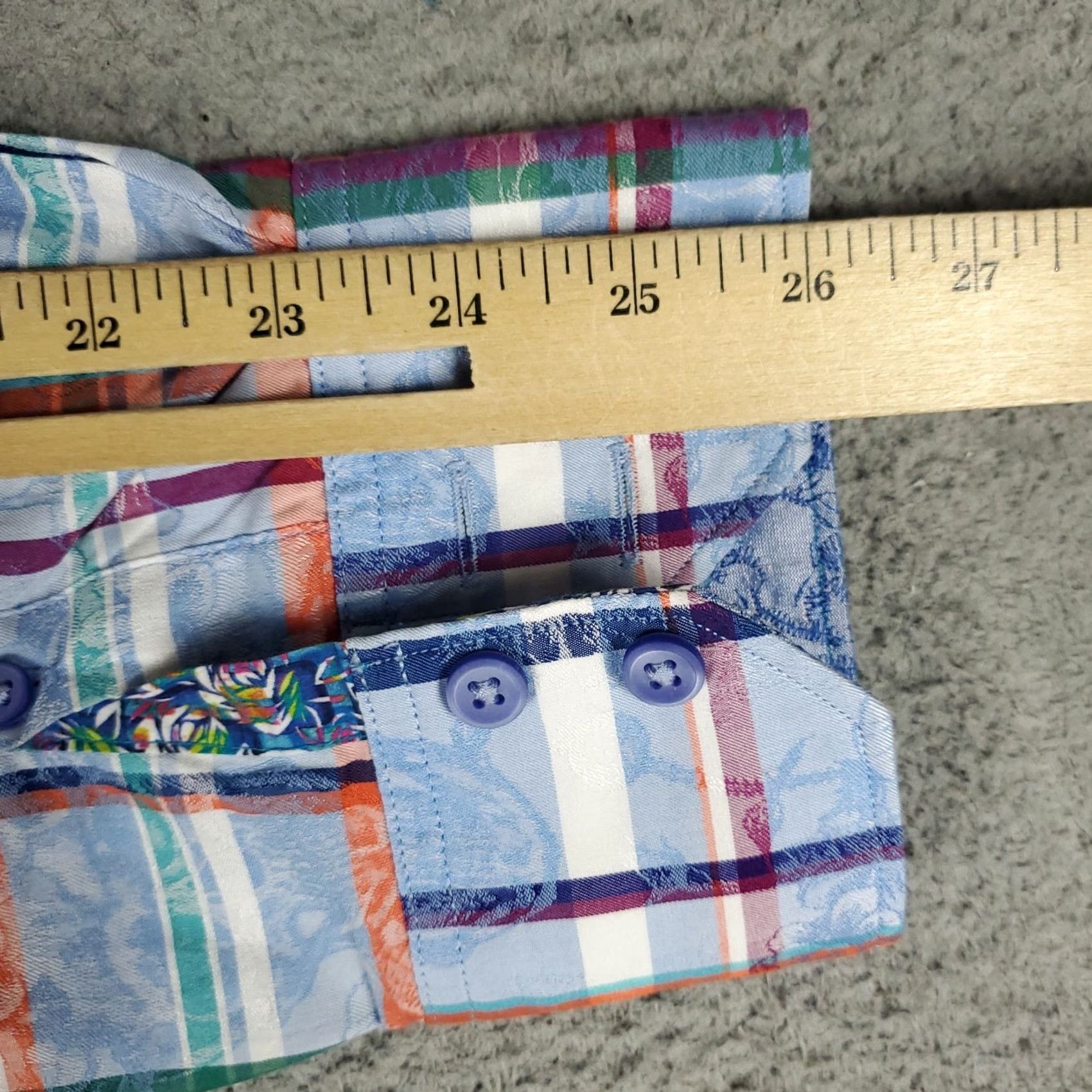 Robert Graham Robert Graham Shirt Mens XL Blue Skull Plaid Button-Up Long Sleeve Classic Casual Formal Size US XL / EU 56 / 4 - 7 Thumbnail