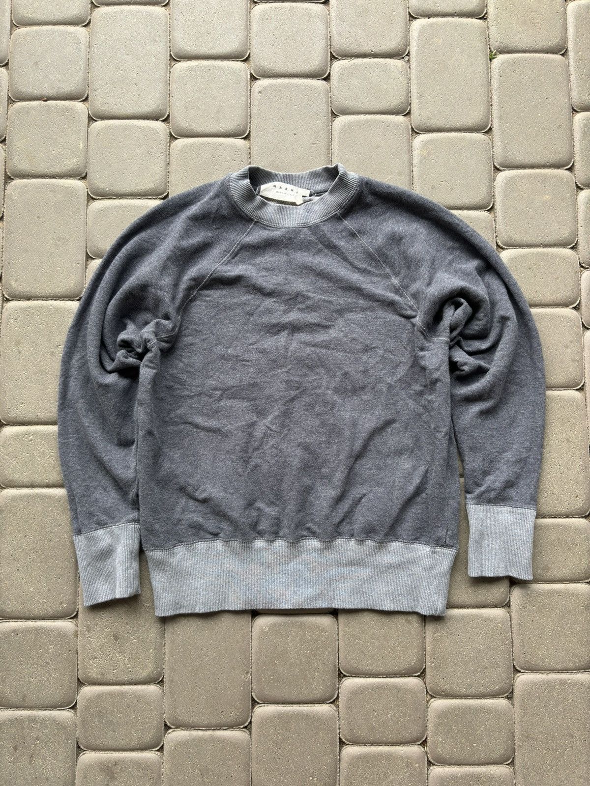 Marni Marni crewneck grey vintage retro sweater Size M / US 6-8 / IT 42-44 - 1 Thumbnail