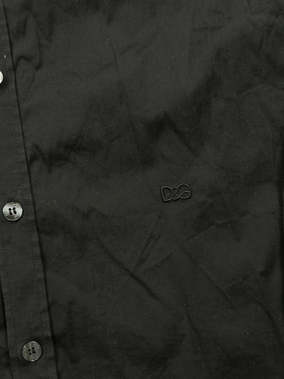 Dolce & Gabbana Dolce And Gabbana D&G George Black Button Up Shirt Slim Fit Size US L / EU 52-54 / 3 - 4 Thumbnail