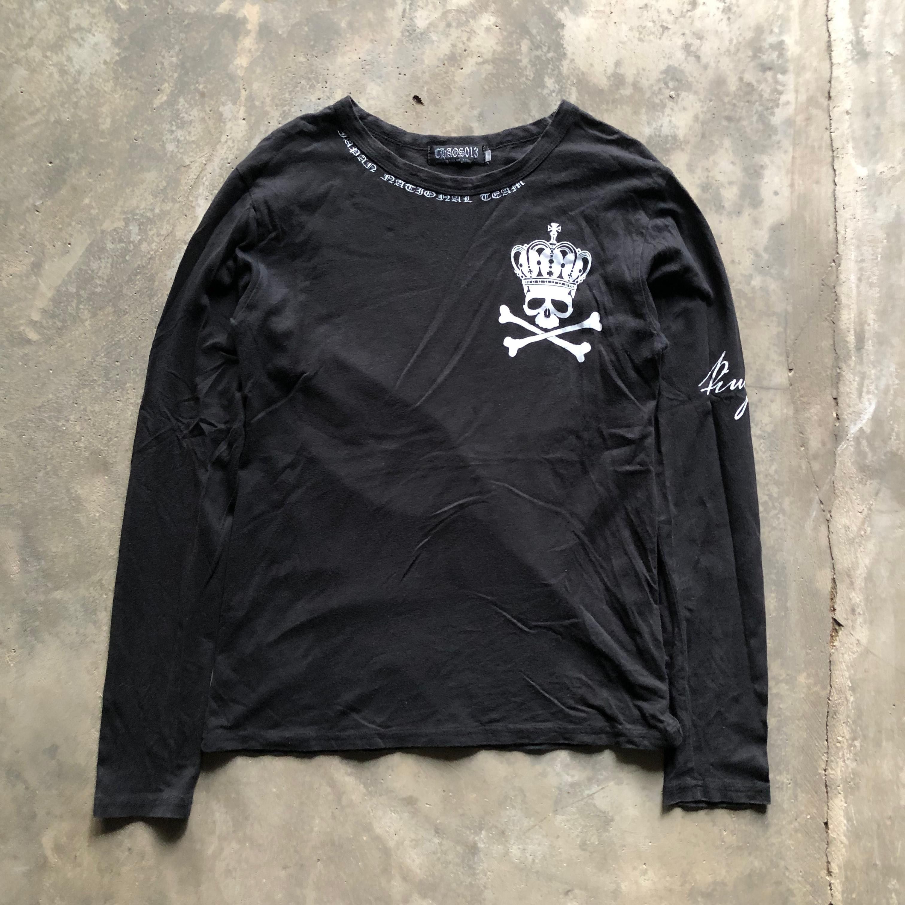 2000s Japanese brand skull long Sleeve