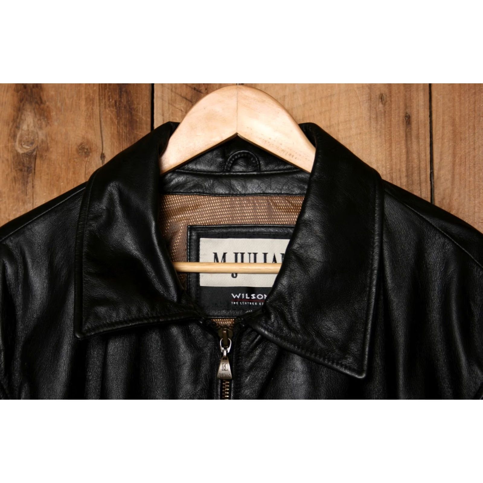 Vintage VINTAGE M.Julian by WILSONS Insulated Leather Jacket Motorcycle Jacket XL Black Mens Size US XL / EU 56 / 4 - 2 Thumbnail